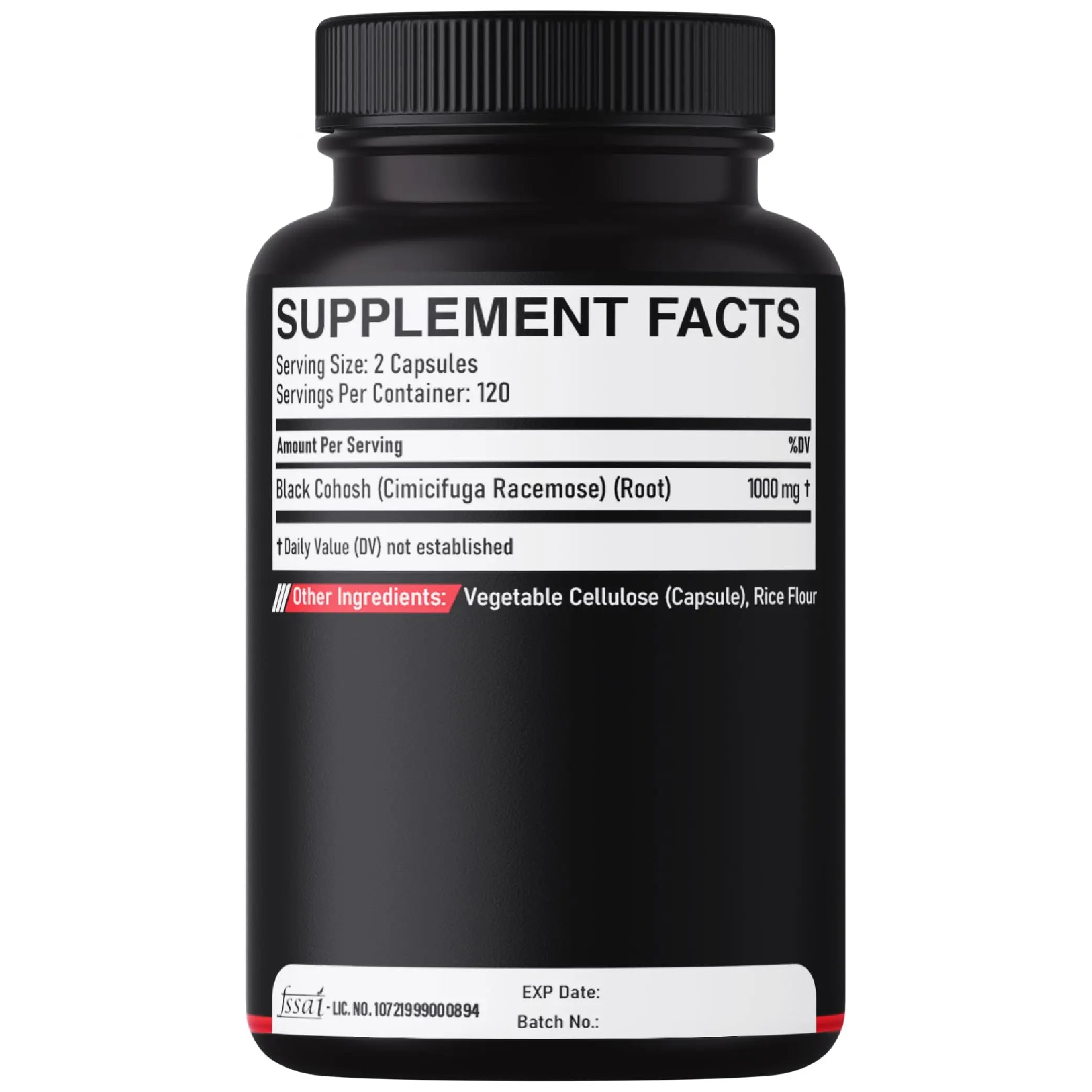 DEDICAD 1000mg Black Cohosh for Menopause Hot Flashes - 240 Capsules for 4-Month Supply - Support for Body Management, Women's Health & Immune System DEDICADnz supplements