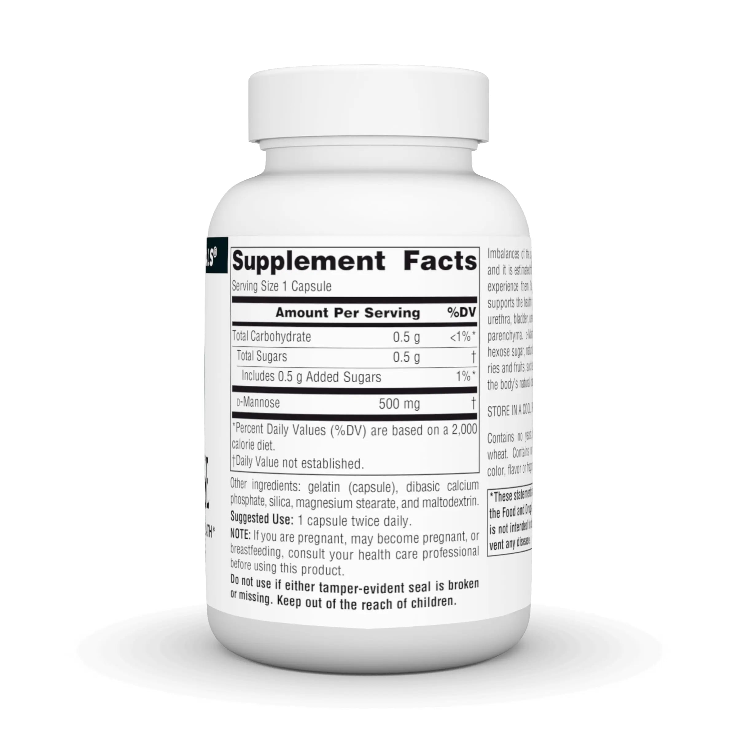 Source Naturals D-Mannose, Potent Urinary Tract & Bladder Health Support*, 500mg - 60 Capsules Source NaturalsAu supplements