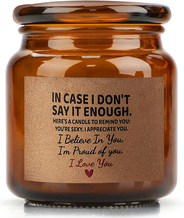 Candle Amber Moss Scented, Valentines Day Gifts for Her Girlfriend Wife, Romantic Anniversary YINUO LIGHTAu supplements