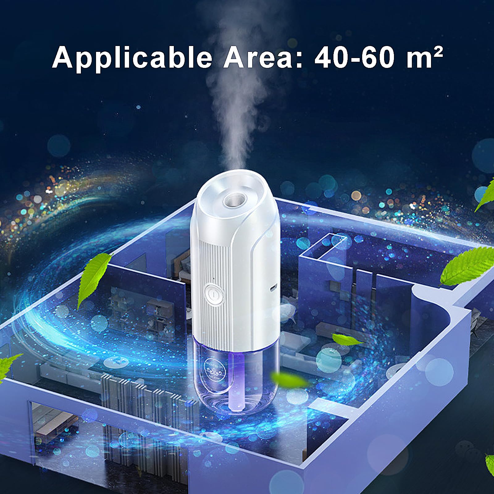 Mini Essential Oil Diffuser, Ultrasonic Mist Air Fresheners for Home with 80 ml Lavender Essential Oils DIUFJAGAu supplements