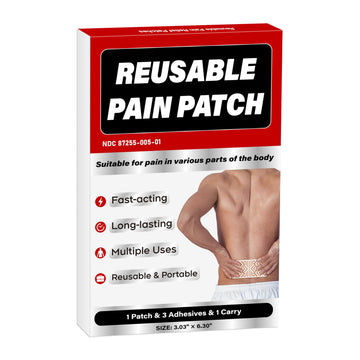 XAYIUIYAX Menthol Pain Patches, Cooling Pain Relief for Sore Muscle Relief - Includes 3 Adhesives, 1 Patch & 1 Carry Case - Relief Back, Shoulder & More - 3.03" × 6.30" XAYIUIYAXAu supplements