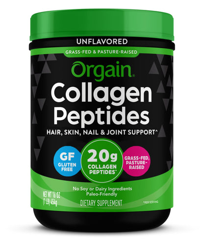 Orgain Collagen Peptides Unflavoured 454 g OrgainUS supplements