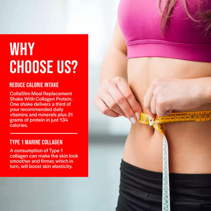 CollaSlim, Meal Replacement Shake with Added Collagen, Vitamins and Minerals, 800g So Body CoUS supplements