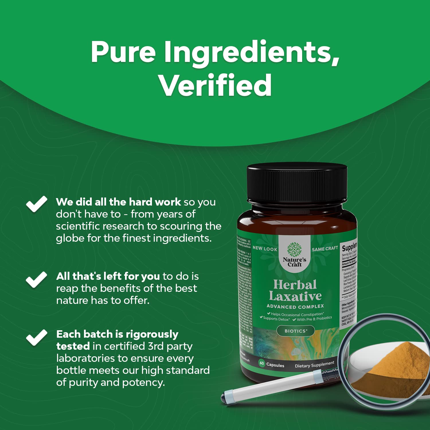 Herbal Laxative Capsules with Probiotics – Natural Laxative Pills to Cleanse Colon and Support Natures CraftAu supplements