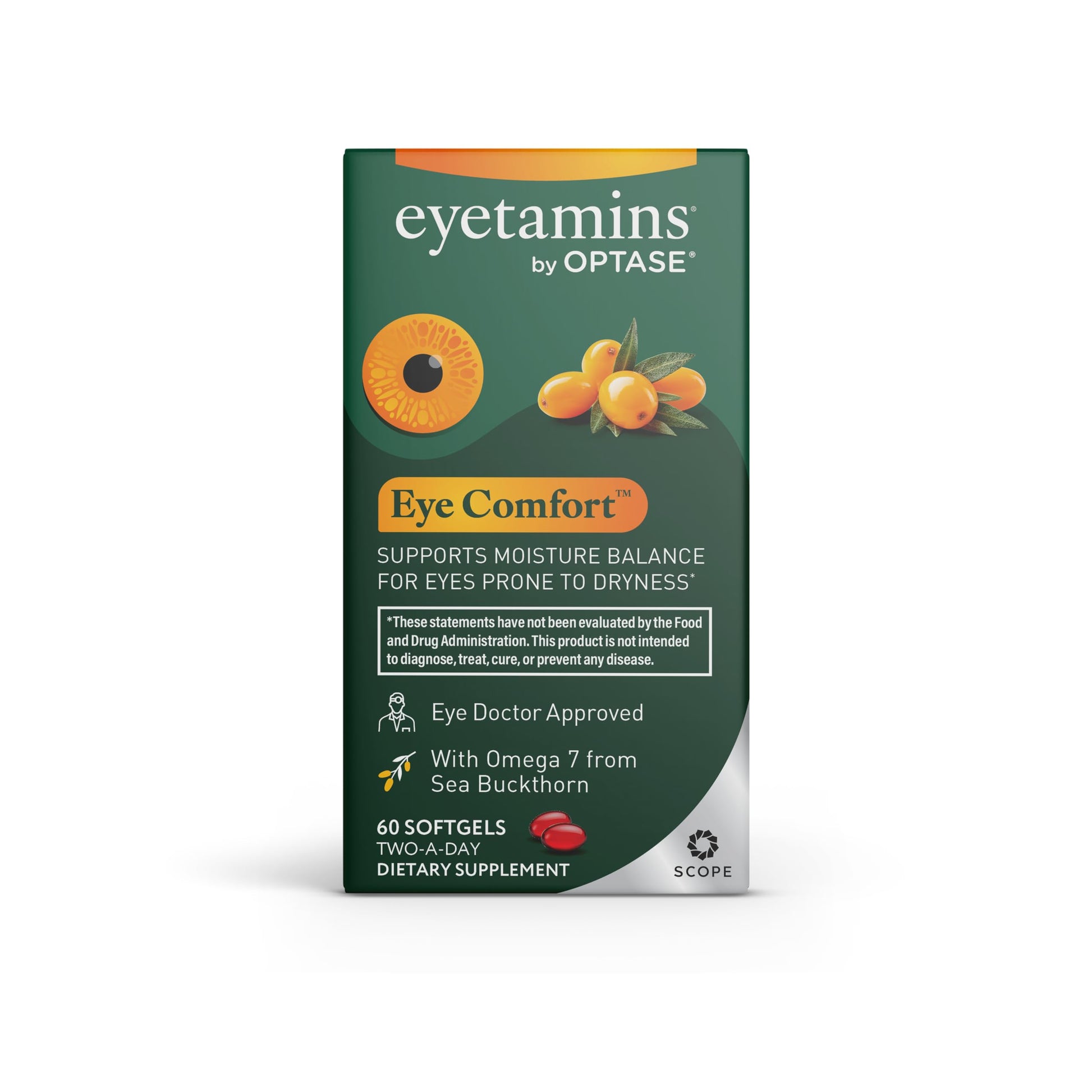eyetamins® by OPTASE® Eye Comfort™ - 60 Softgels - Eye Doctor Recommended - an Omega-Based Eye Supplement formulated to Support Moisture Balance and Eye Comfort from Within. Plant Based Soft gels. eyetaminsAu supplements