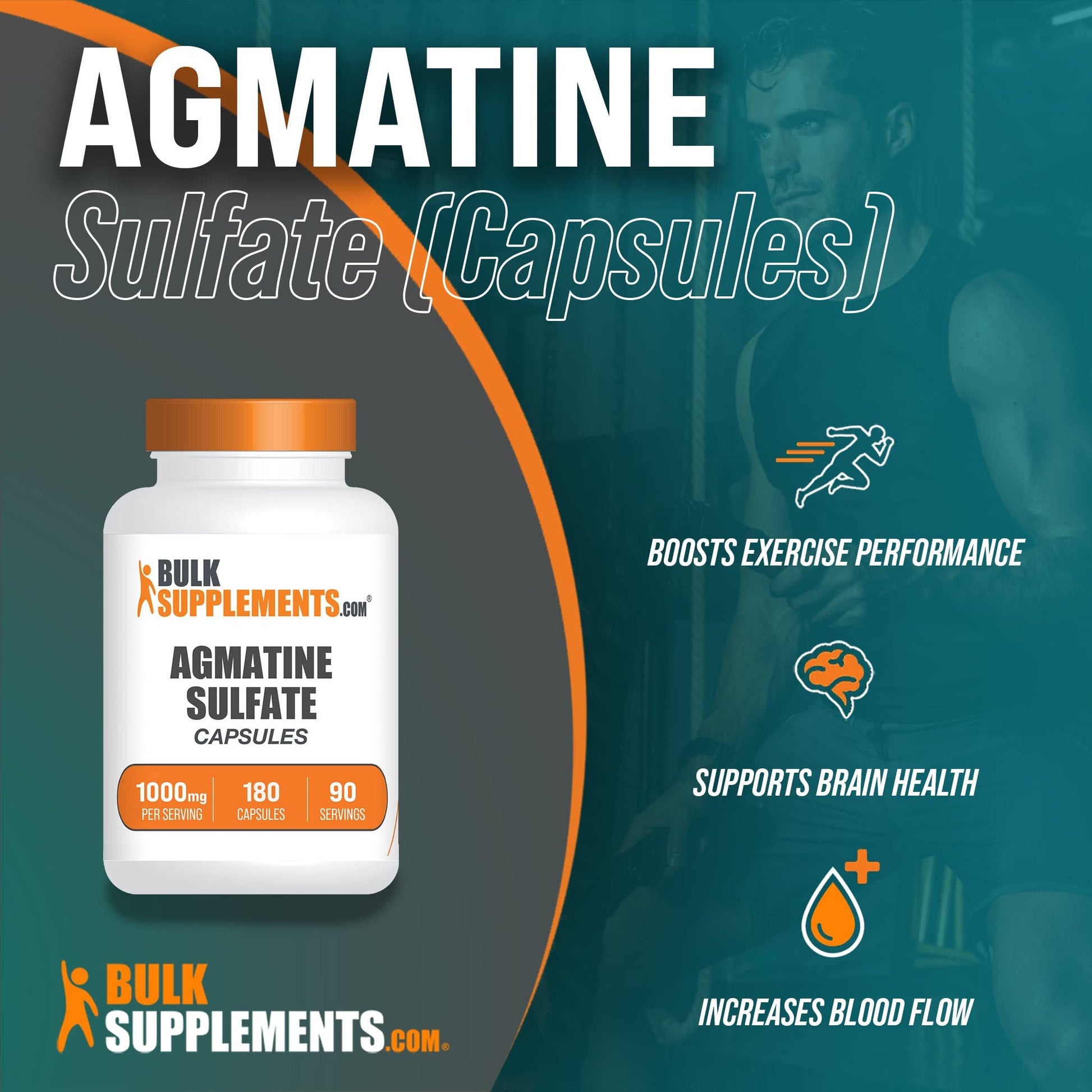 BULKSUPPLEMENTS.COM Agmatine Sulfate Capsules - Supplement for Nitric Oxide BULKSUPPLEMENTS.COMAu supplements