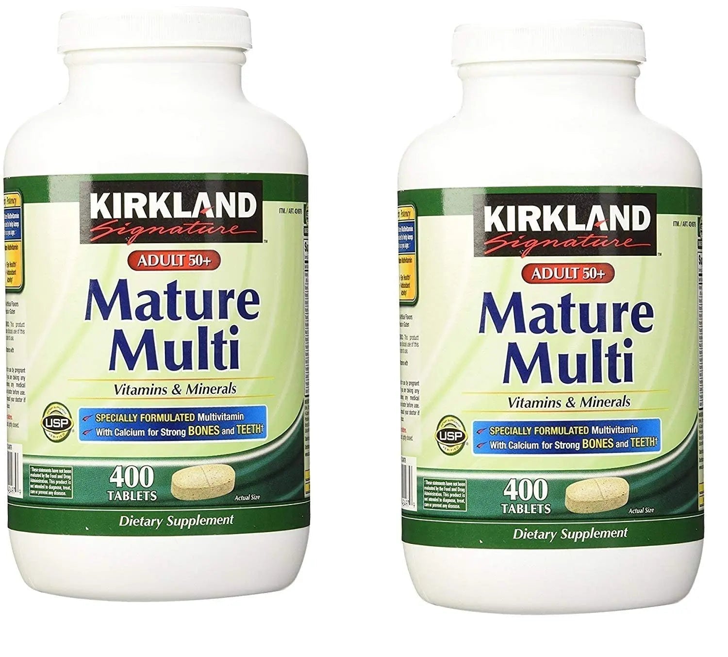 Kirkland Signature Adult 50+ Multi Vitamins & Minerals, 400 Tablets (2 Pack) KIRKLANDAu supplements