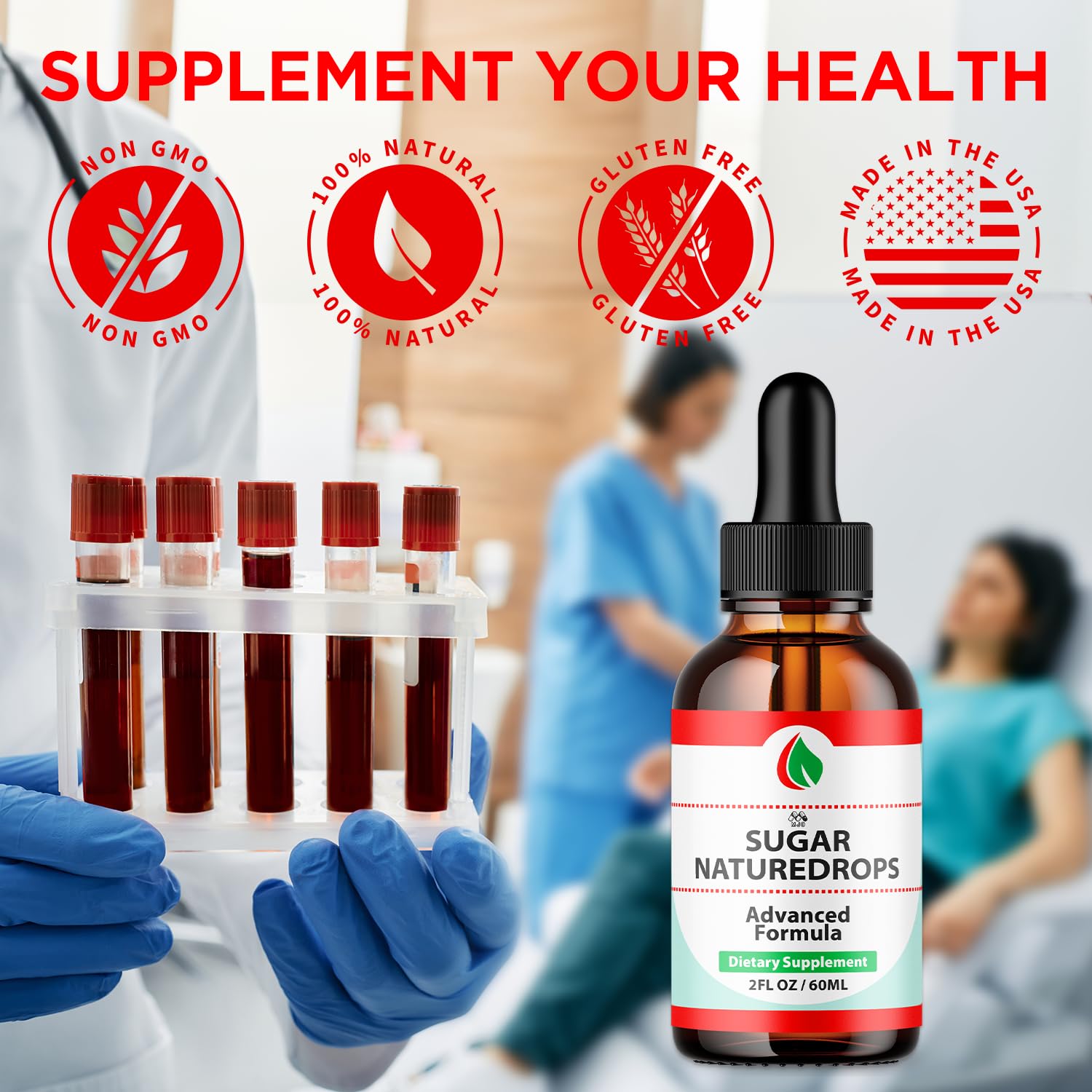Sugar Nature Drops, Official SugarNature Blood Health Support Drops with All Natural Ingredients, Sugar Nature Liquid Supplement Optimal Health & Wellness Support with Premium Vitamins (30 Servings) MJOAu supplements
