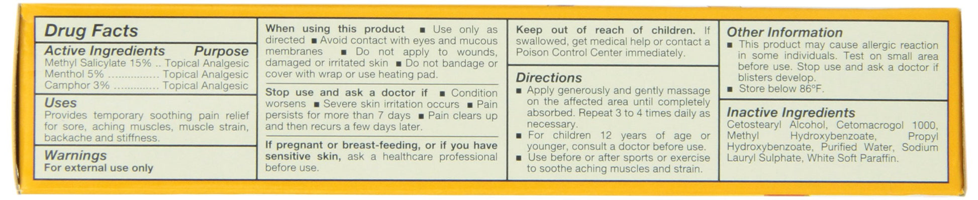 Tiger Muscle Rub Topical Analgesic Cream 2 Ounces (57 g) (Pack of 4) Tiger BalmAu supplements