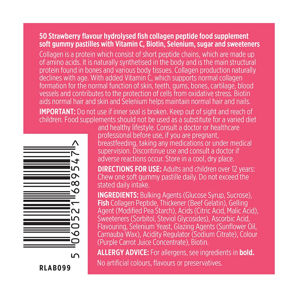 Vitawell Collagen Total Beauty Gummies | 50 Strawberry Flavour Gummies VitawellAu supplements