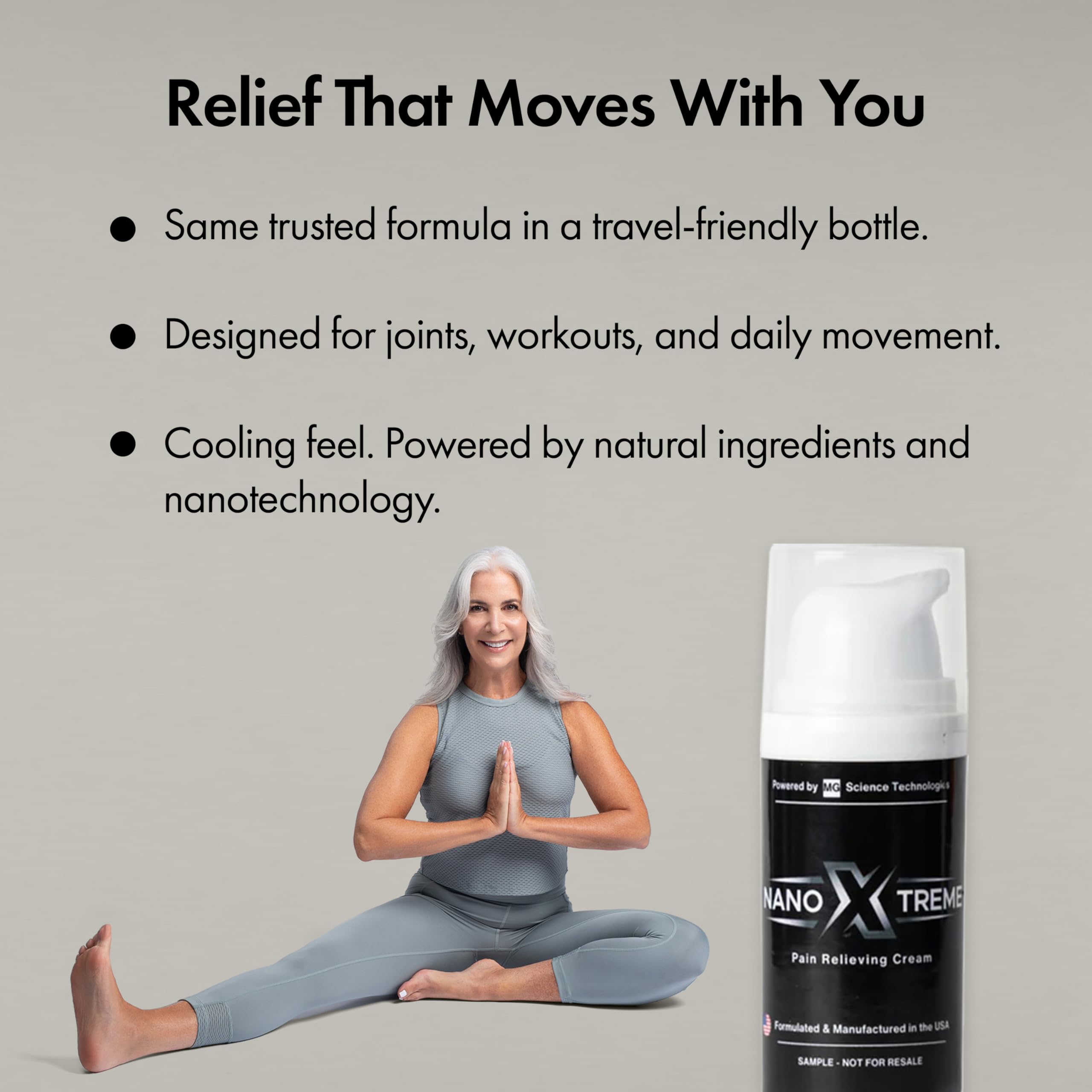 NANOXTREME Pain Relief Cream – Fast-Acting Topical for Muscle, Joint & Nerve Discomfort – Deep-Absorbing, Long-Lasting Formula with Natural Ingredients – Cooling Sensation – 1 oz Size – Made in USA NANOXTREMEAu supplements