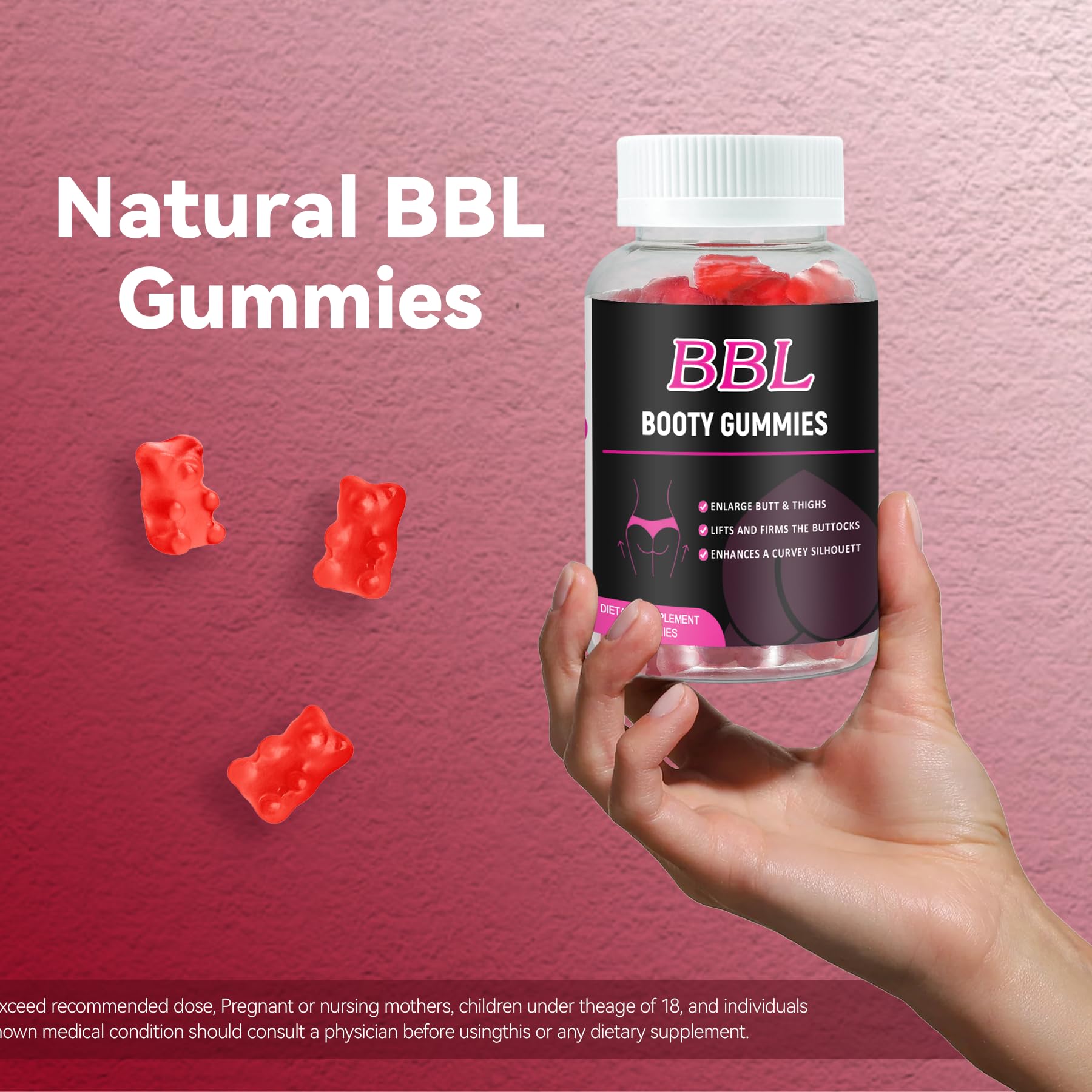Aromlife BBL Gummies for Women, 60 Count Bear Shape Booty Gummies with Herbal Ingredients, BBL Vitamin Gummy with Fenugreek, Asian Ginseng, Motherwort, Saw Palmetto, Anise Seed & Vitamin C AromlifeAu supplements