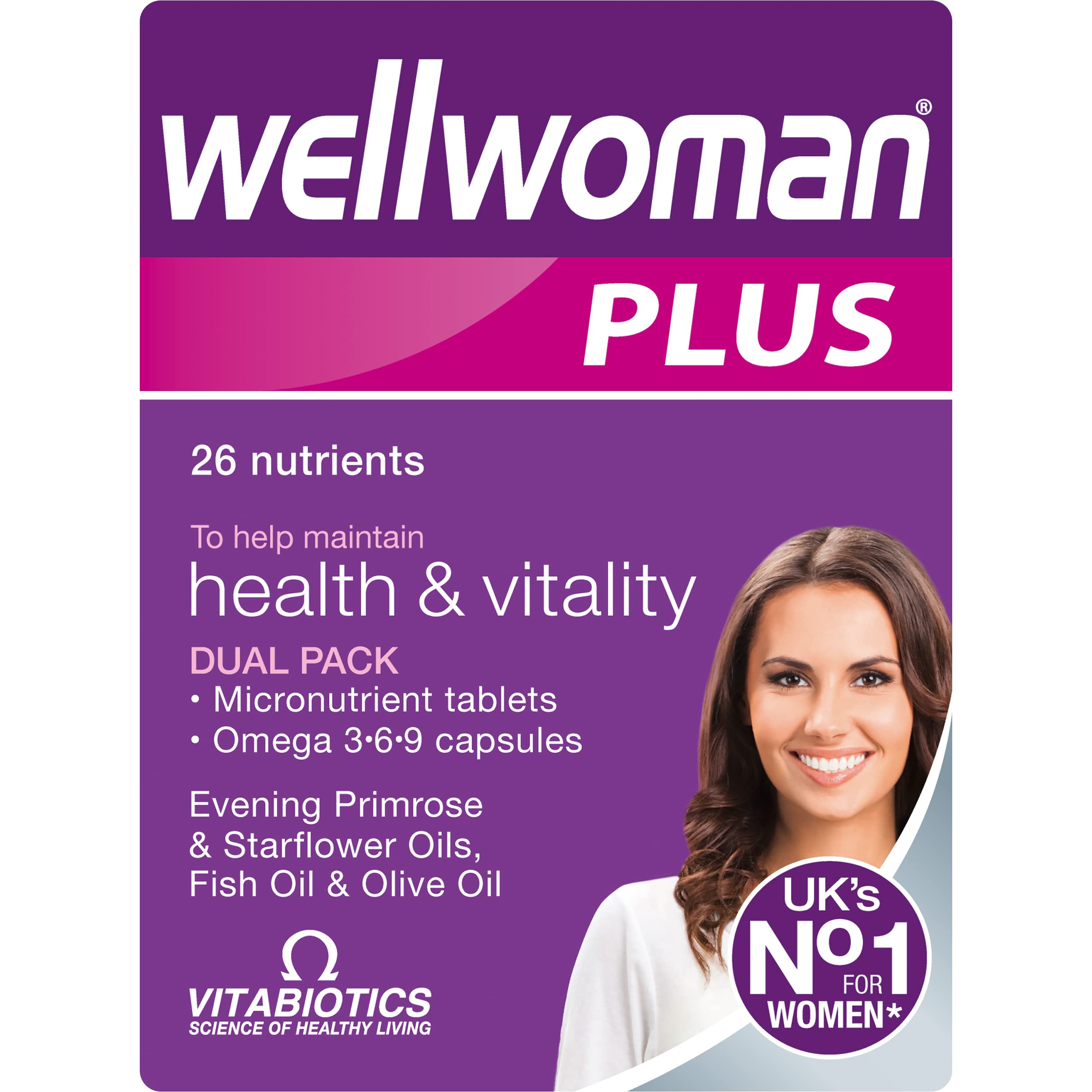 Vitabiotics Wellwoman Plus Omega 3 6 9 - 56 Tablets/Capsules VitabioticsUS supplements