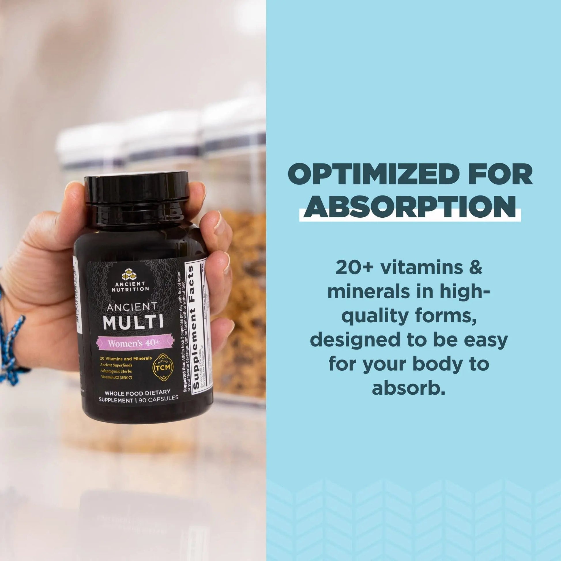 Ancient Nutrition Multivitamins for Men and Women, Age 40+ (90 Count) Ancient NutritionAu supplements