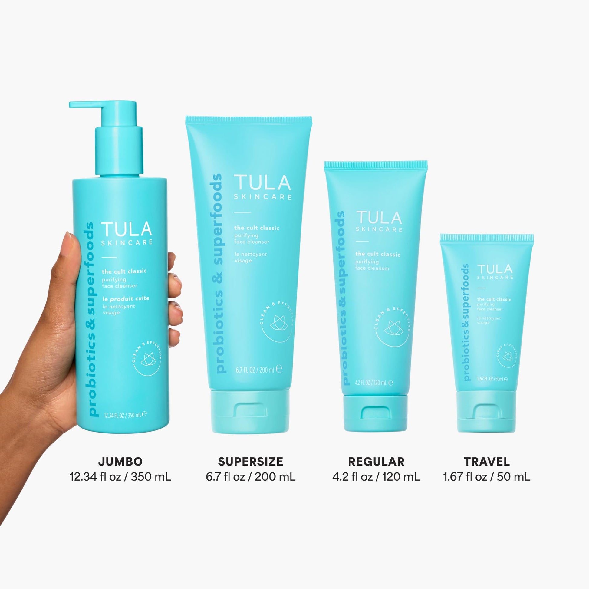 TULA Skin Care The Cult Classic Purifying Face Cleanser (Travel-Size) | Gentle and Effective Face Wash, Makeup Remover, Nourishing and Hydrating | 1.67 oz. TULAAu supplements