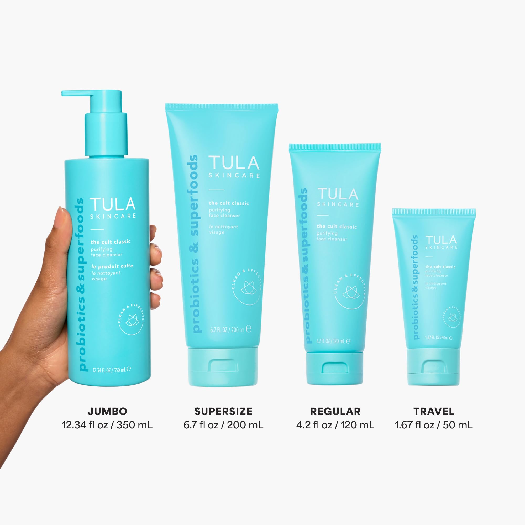 TULA Skin Care The Cult Classic Purifying Face Cleanser (Travel-Size) | Gentle and Effective Face Wash, Makeup Remover, Nourishing and Hydrating | 1.67 oz. TULAAu supplements