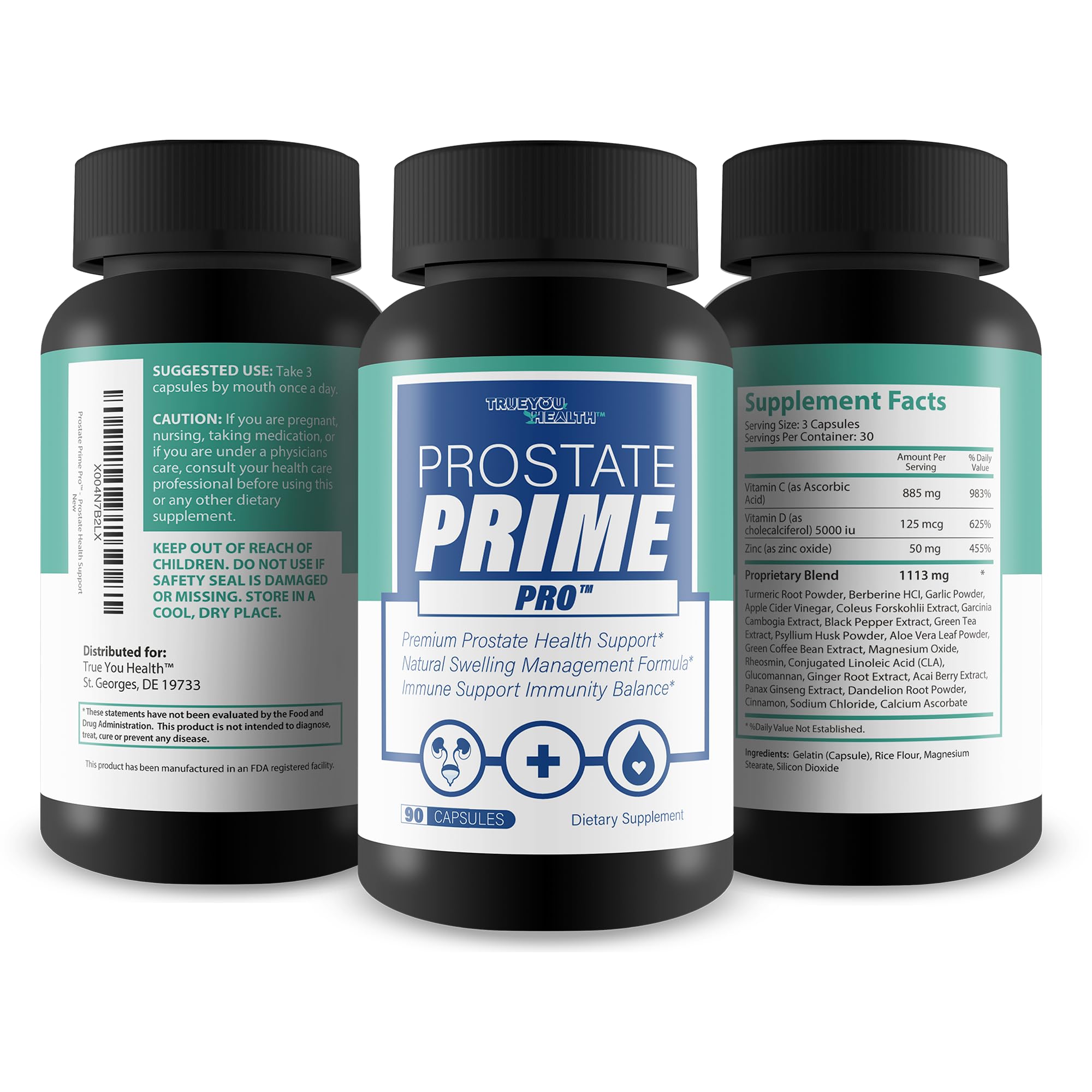 Prostate Prime Pro - Improved Formula - Our Best Prostate Support Supplement For Men’s Health - Natural Prostatitis Prostate Health - Natural Prostate Remedies - Men Prostate Vitamin Prostaprime Pills True You HealthAu supplements