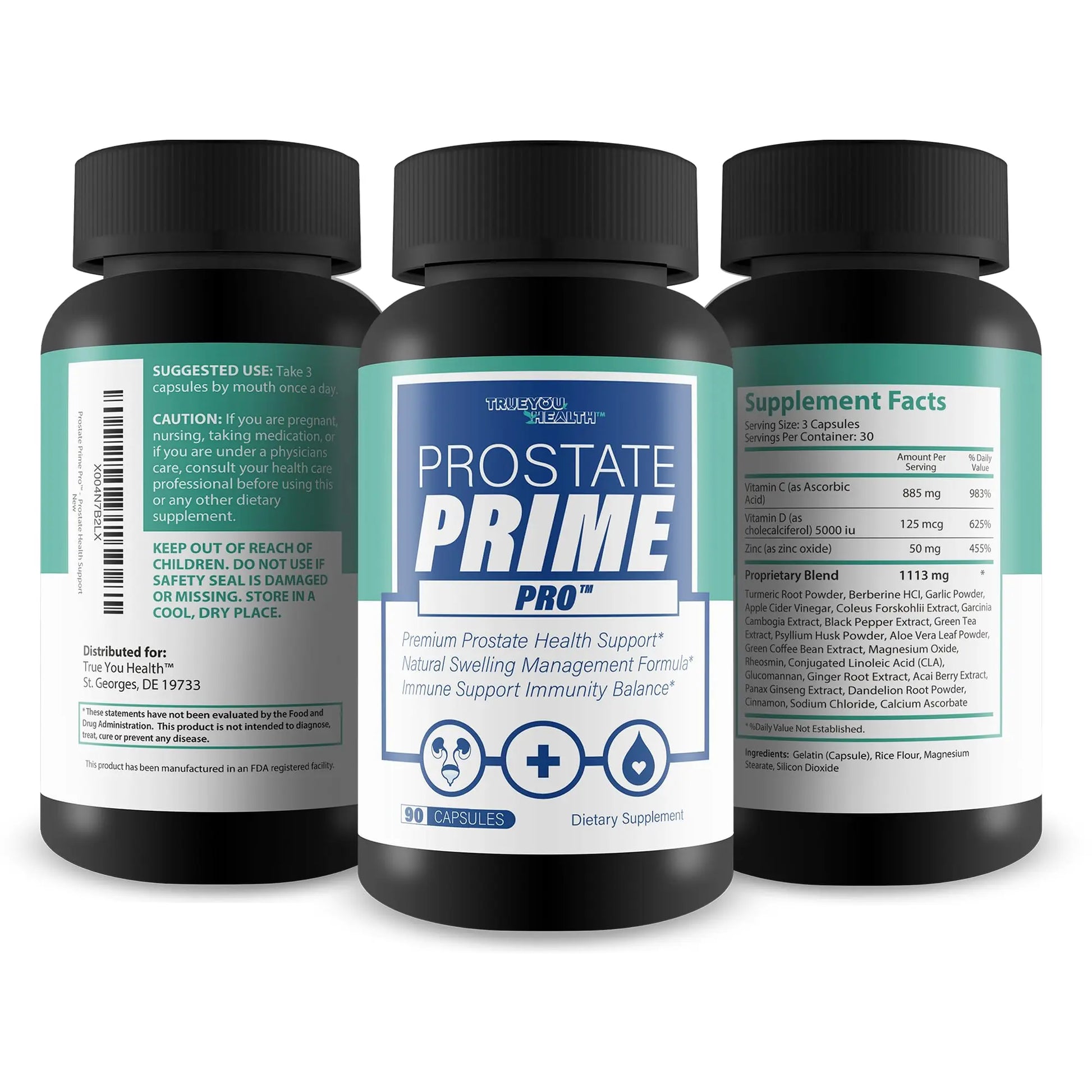 Prostate Prime Pro - Improved Formula - Our Best Prostate Support Supplement For Men’s Health - Natural Prostatitis Prostate Health - Natural Prostate Remedies - Men Prostate Vitamin Prostaprime Pills True You Healthnz supplements