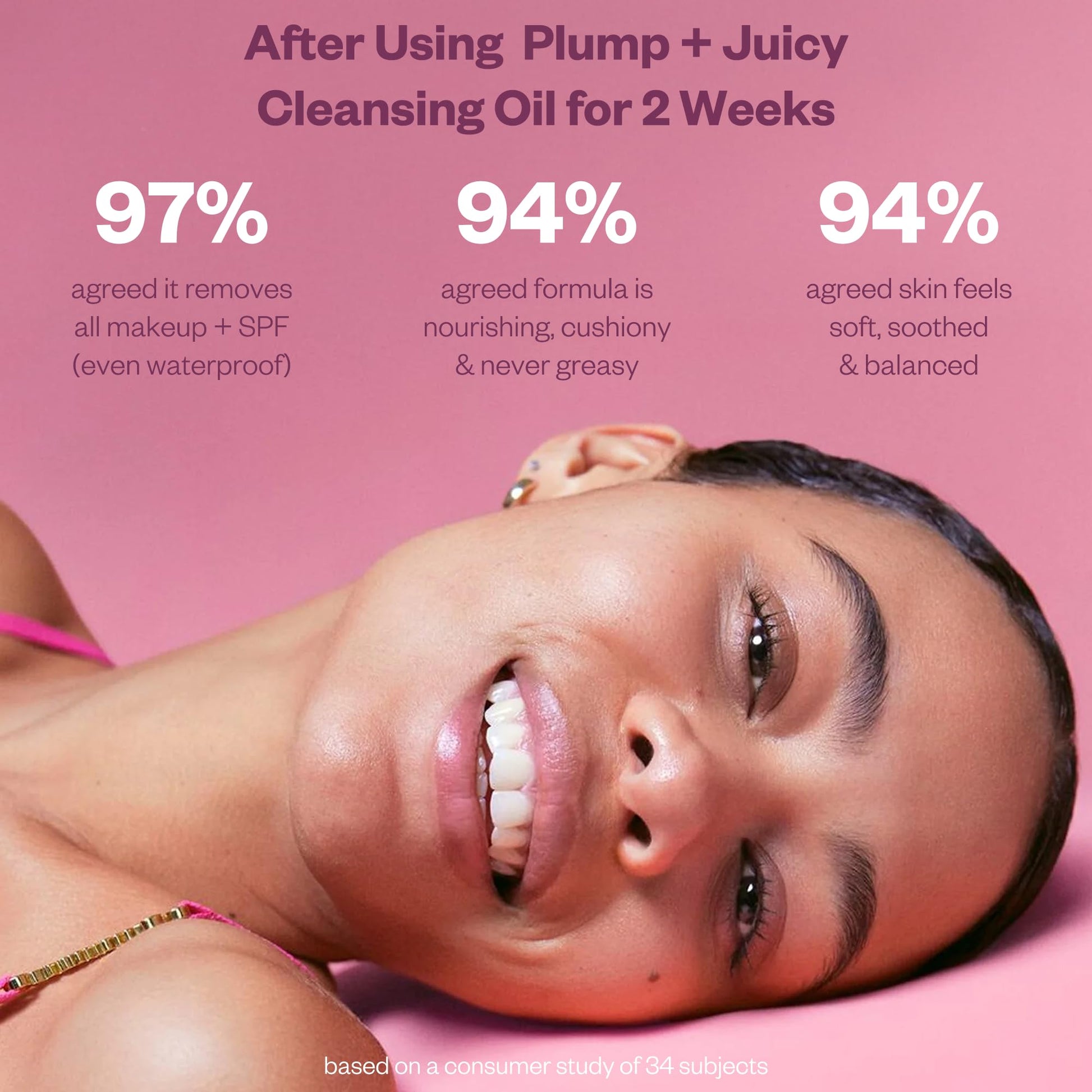Kosas Plump + Juicy Cushiony Calm Botanical Cleansing Oil – Hydrating Makeup Remover for Sensitive Skin, Non-Greasy Oil Cleanser with Ceramides & Squalane for Soft, Soothed Skin KosasAu supplements