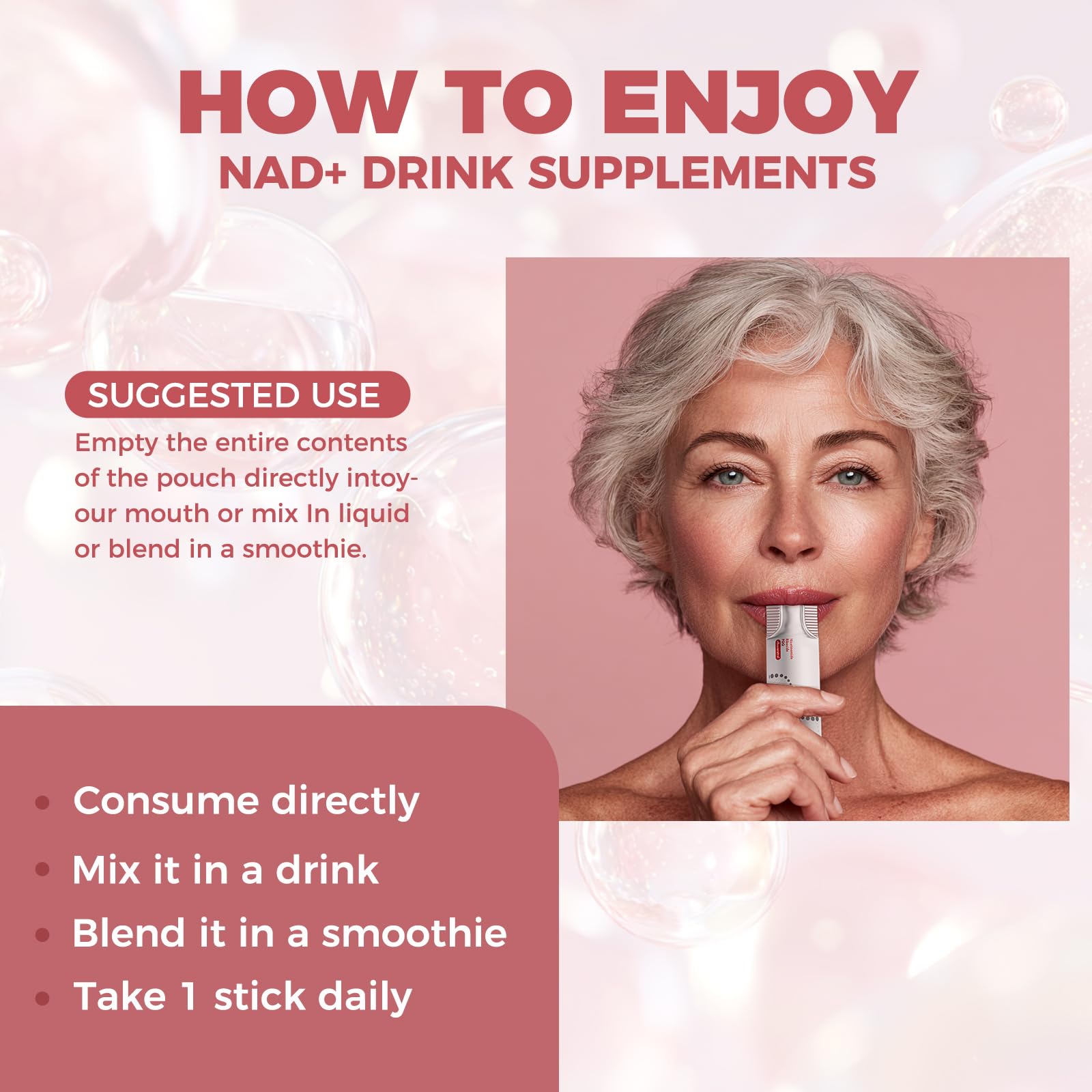 NAD+ Liquid Supplement 1000mg 30 Sachet, Nicotinamide Riboside & Resveratrol with PQQ DNA Repair Advanced NAD Supplement for Men & Women,Boosts Cellular Energy NEWOLITEAu supplements