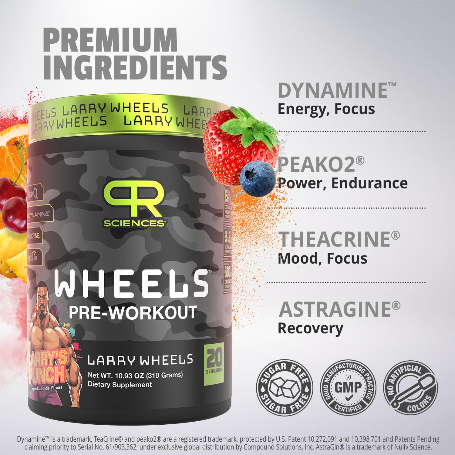Larry Wheels' Pre Workout - Energy Drink Powder - Pre Workout Powder for Men & Women PR SciencesAu supplements