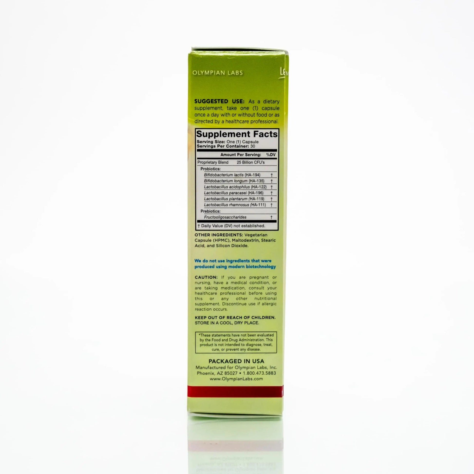 Olympian Labs Complete Prebiotic and Probiotic Supplement - 25 Billion Live Shelf Stable Cultures - 30 Vegetarian Capsules Olympian LabsAu supplements