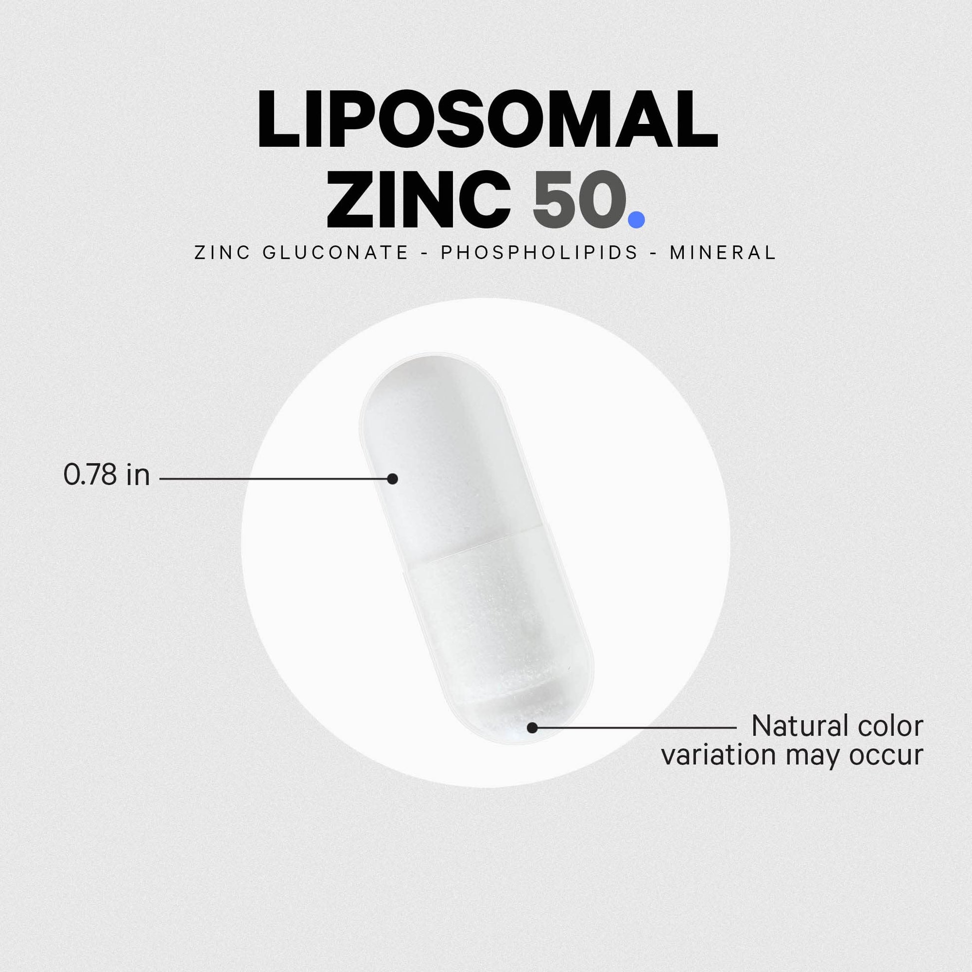 Codeage Liposomal Zinc Supplement – 3 Month Supply – One Per Day - 50 mg Zinc Gluconate Vitamin Pills - Essential Mineral Supplements Liposomal Delivery Matrix - Vegan Non-GMO - 100 Capsules CodeageAu supplements
