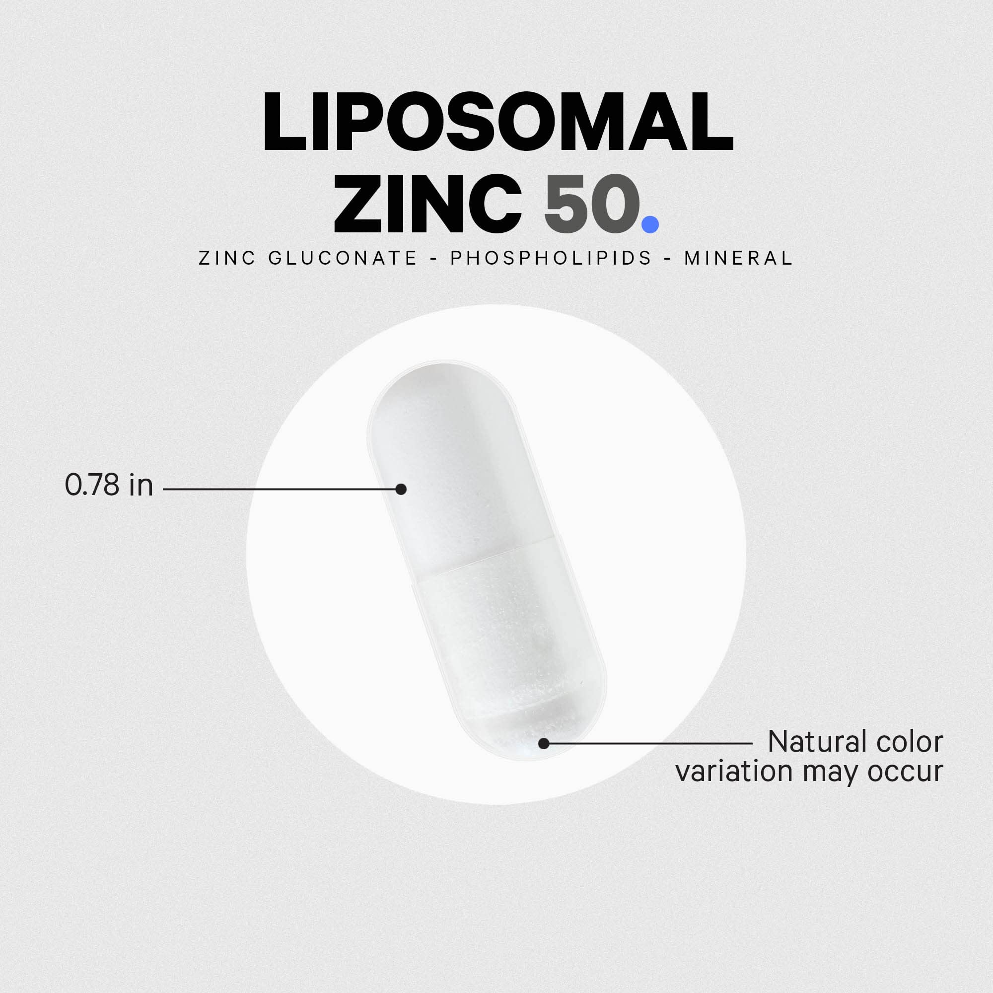 Codeage Liposomal Zinc Supplement – 3 Month Supply – One Per Day - 50 mg Zinc Gluconate Vitamin Pills - Essential Mineral Supplements Liposomal Delivery Matrix - Vegan Non-GMO - 100 Capsules CodeageAu supplements