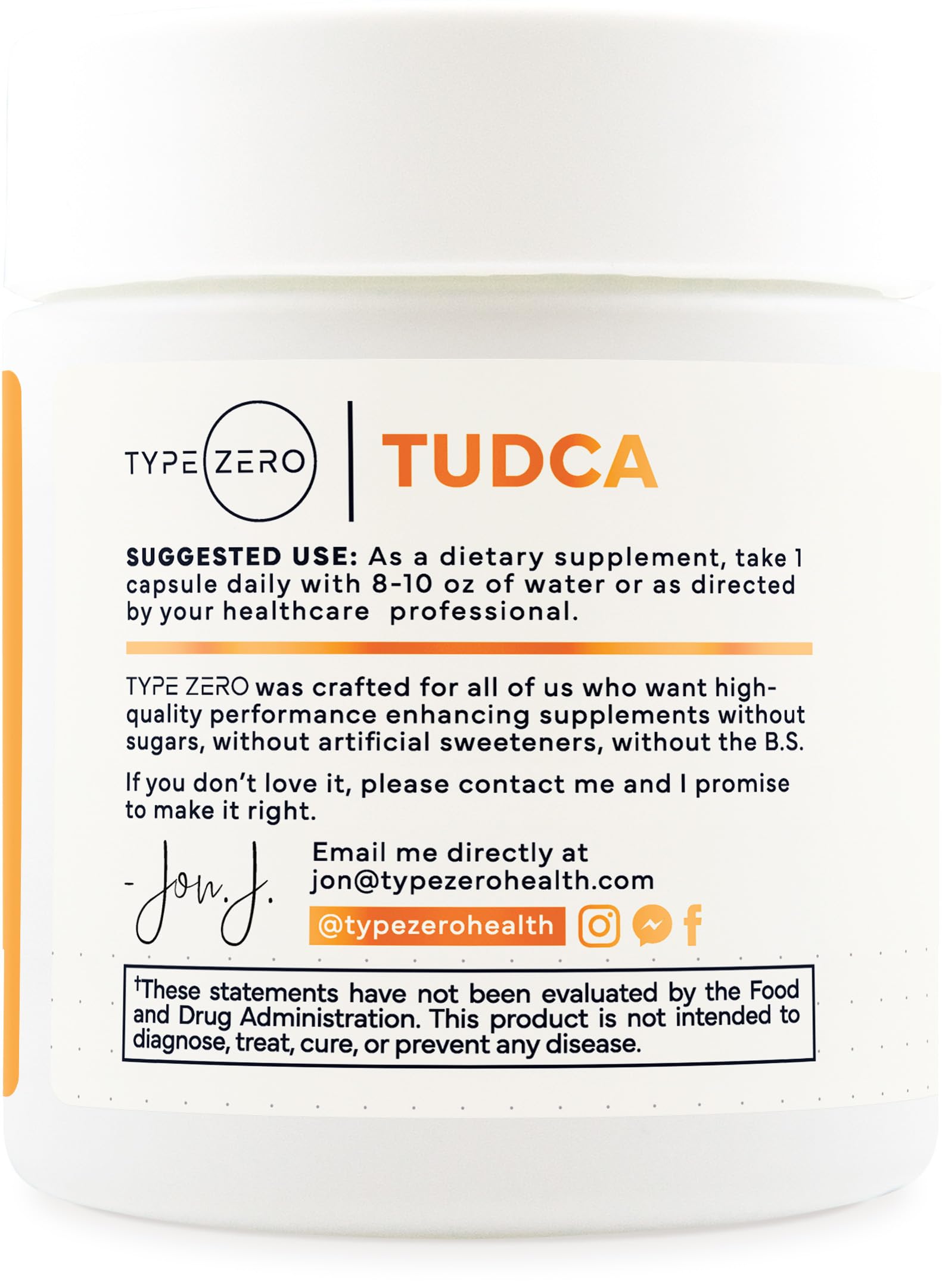 Type Zero Clean TUDCA Capsules 250mg - Pure Tauroursodeoxycholic Acid Supplement - Bile Salt Derivative - 60 Capsules, 60 Servings Type ZeroUS supplements