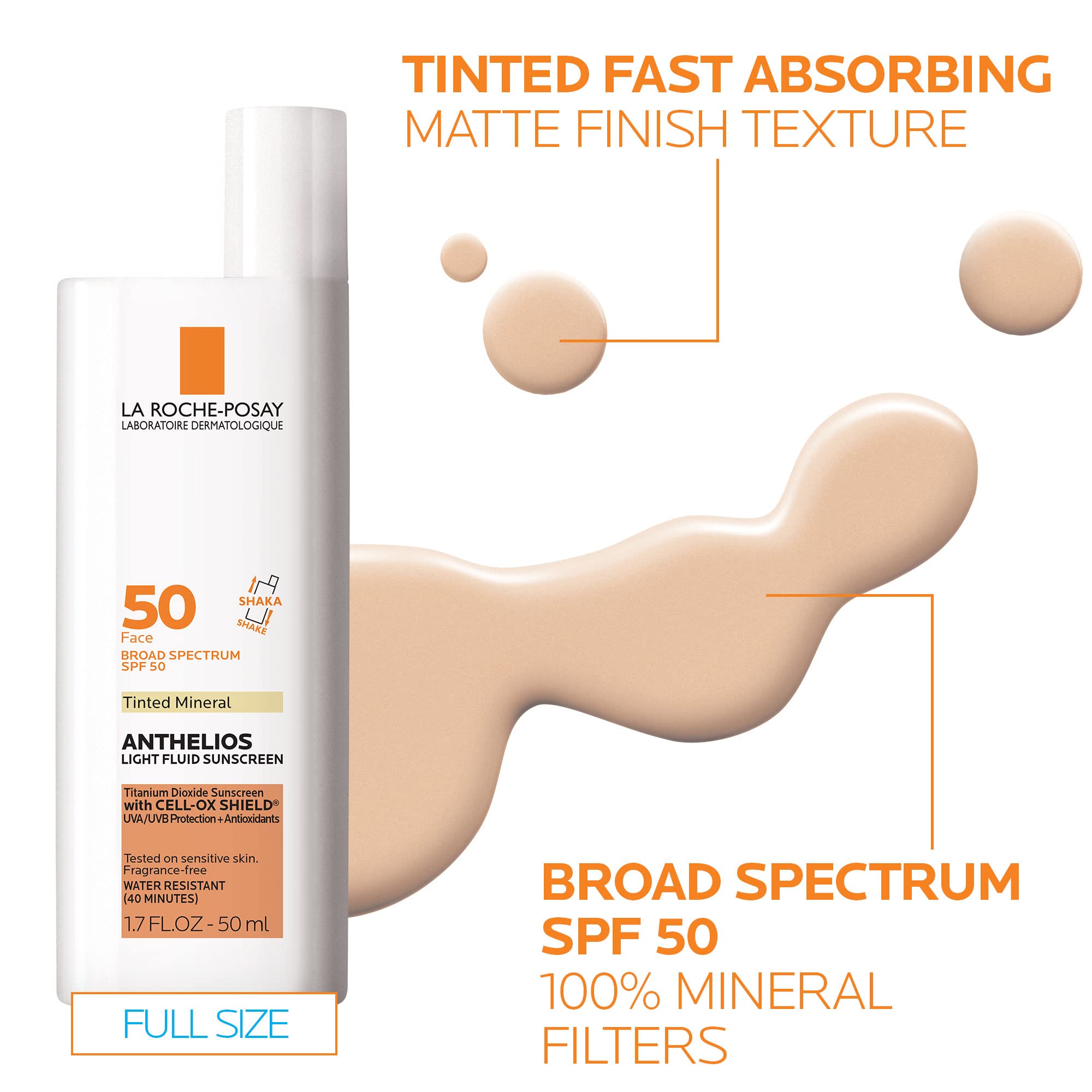 La Roche-Posay Anthelios Tinted SPF 50 Sunscreen & Toleriane Gentle La Roche-PosayUS supplements