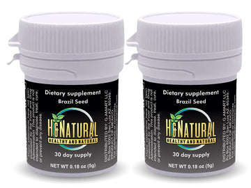 H&Natural 2 Pack! Brazil Seed Dietary Supplement 60 Pieces, Pure Natural Semilla de Brasil H&NaturalAu supplements