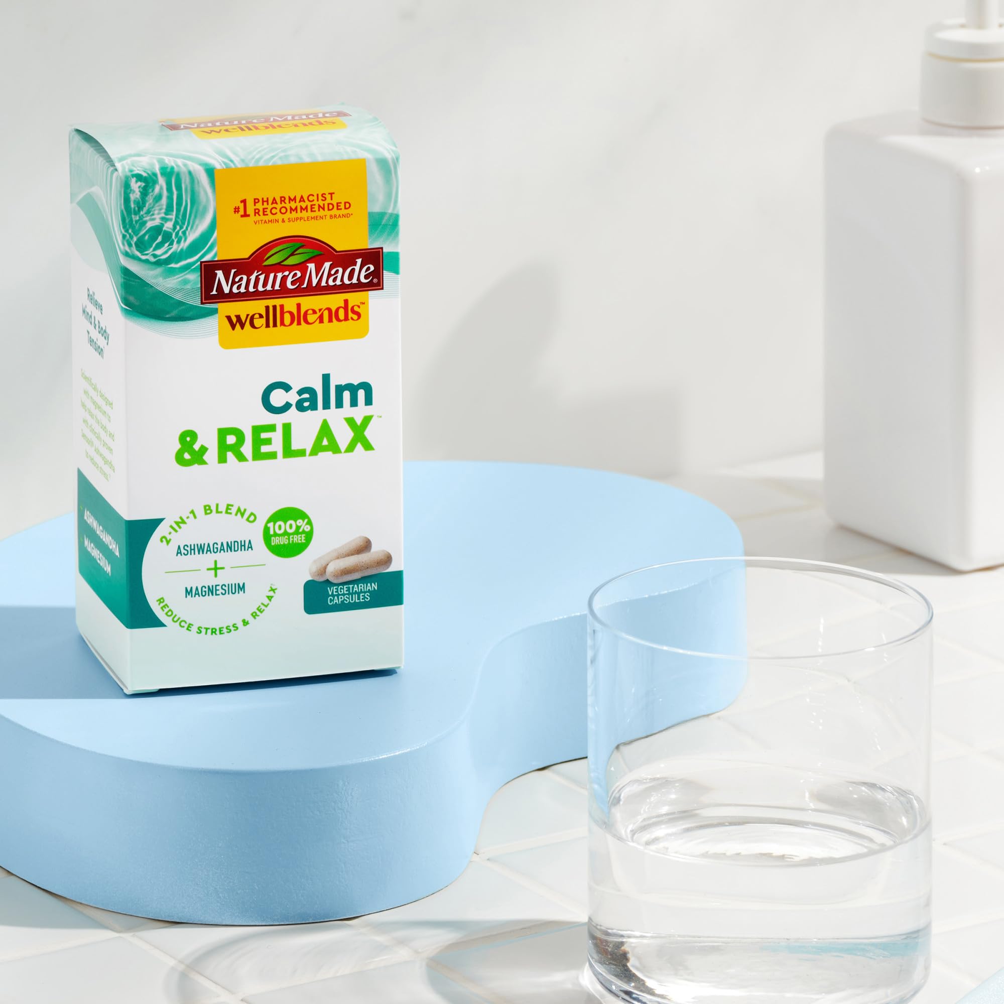 Nature Made Wellblends Calm & Relax, Ashwagandha 125 mg, Magnesium 300 mg Nature MadeAu supplements
