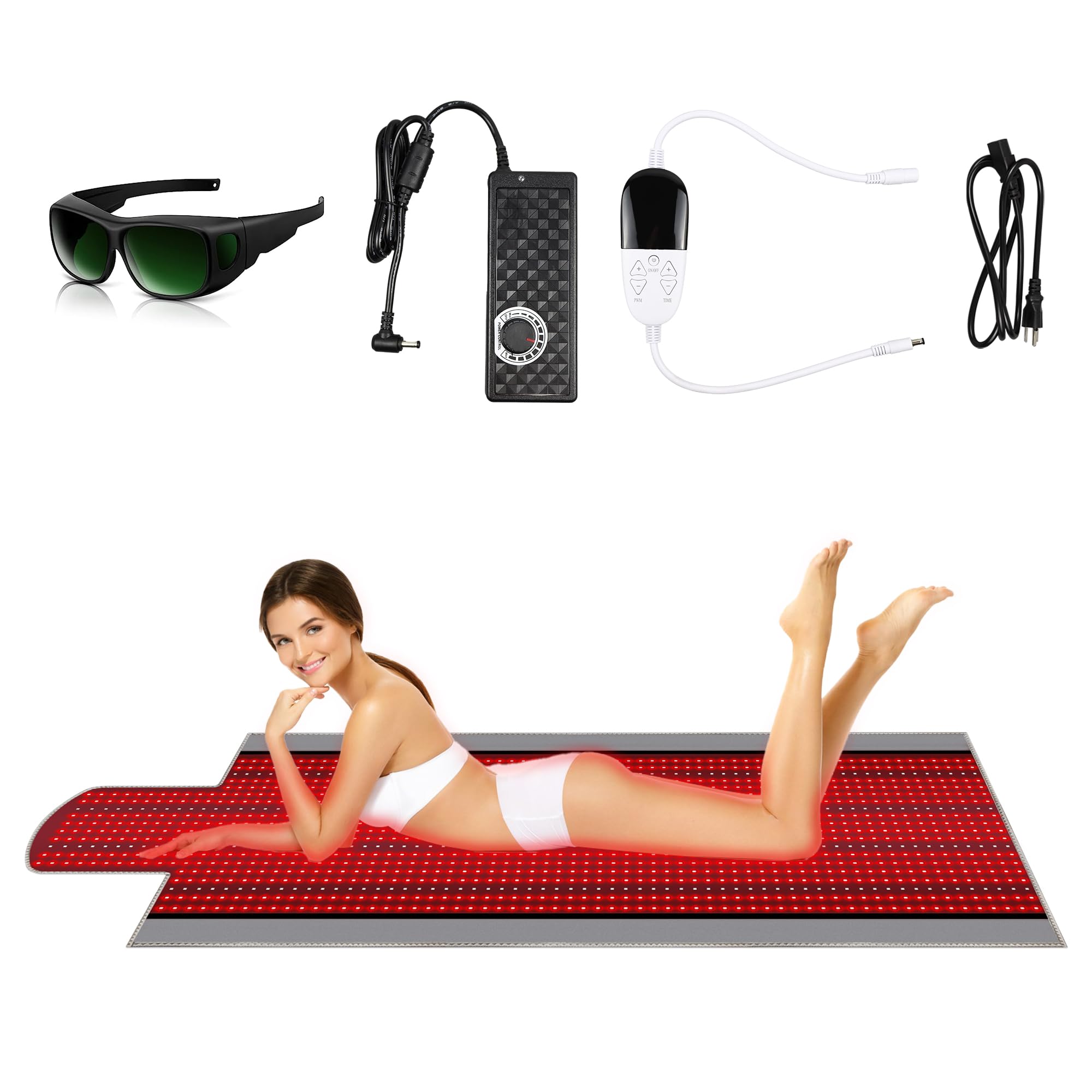 Near Infrared Light Therapy Blanket for Full Body, 1370pcs 660nm & 850nm LED Light Therapy Device RutollmitAu supplements