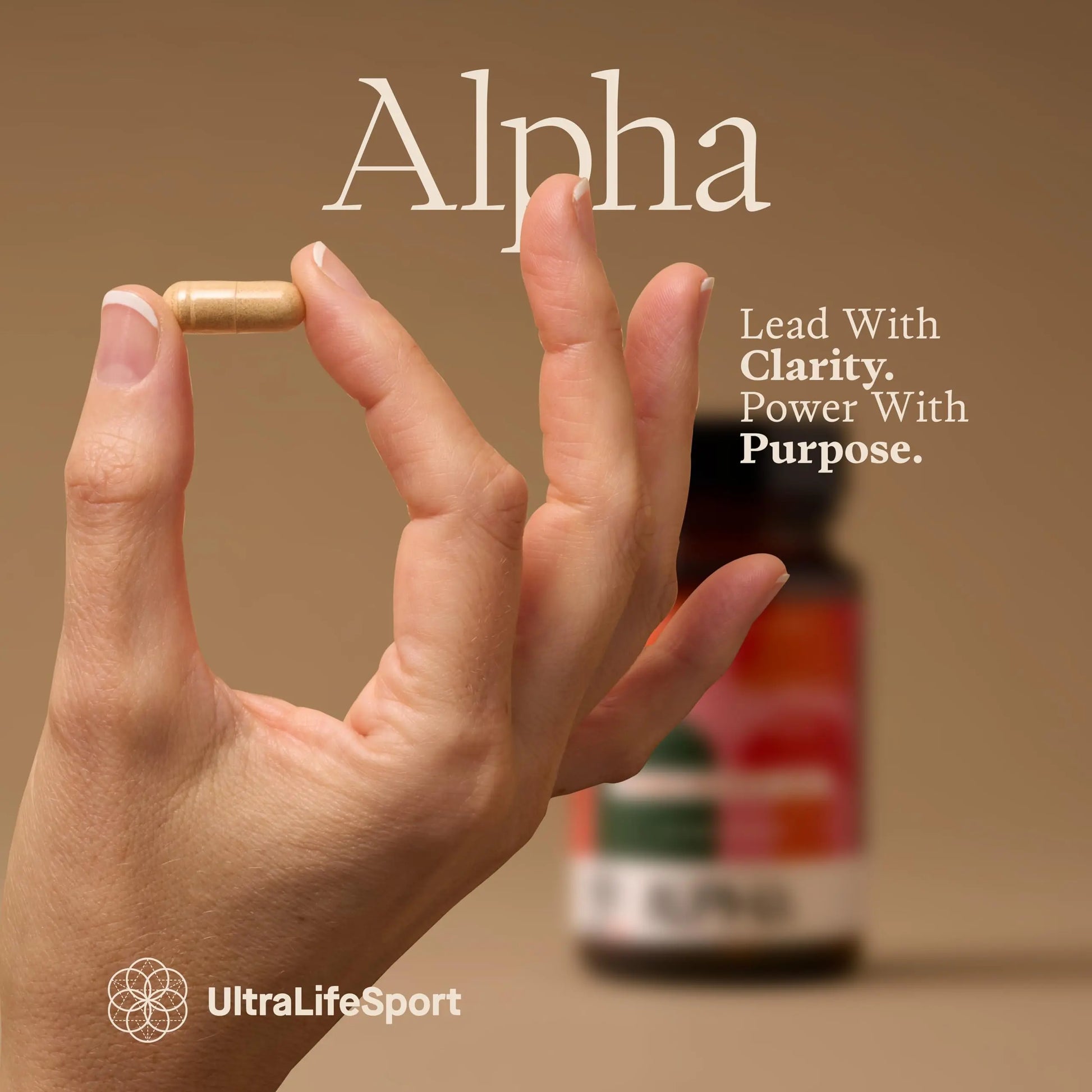 Ultra Life Sport - Alpha Nootropic - 30 Capsule Body and Brain Supplements for Memory and Focus - L-Theanine, B Vitamins, Lion's Mane, Cordyceps Mushrooms, Vitamin D3, K2 MK-7, Lemon Balm and Ginkgo Ultra Life SportAu supplements
