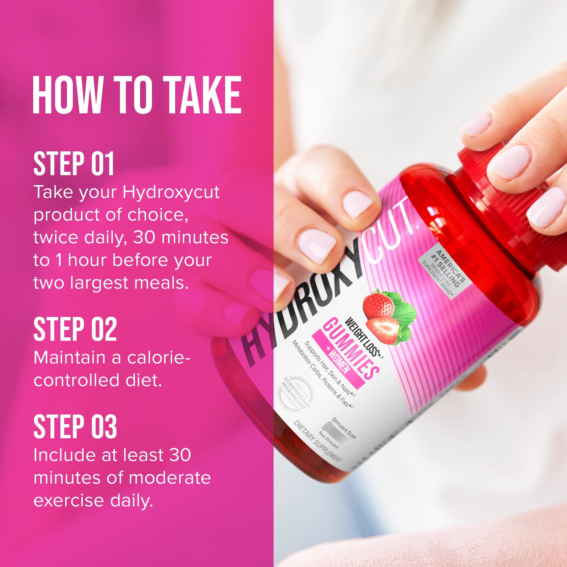 Hydroxycut Gummies + Women Strawberry 90ct HydroxycutAu supplements