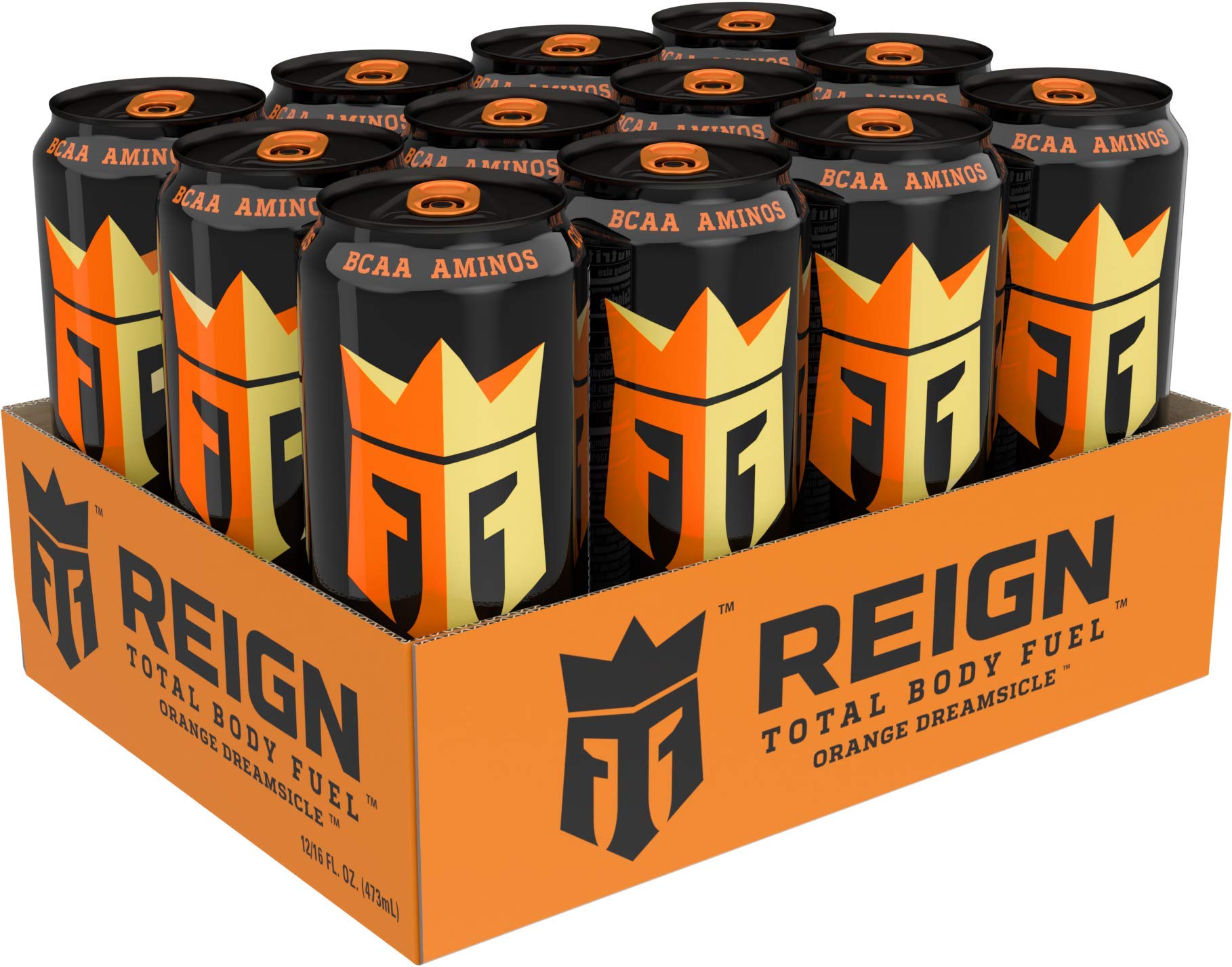 Reign Total Body Fuel, Orange Dreamsicle, Fitness & Performance Drink, 16 Fl Oz (Pack of 12) ReignAu supplements