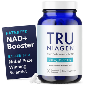 TRU NIAGEN Patented NAD Supplement for Brain Function, Anti Aging & Cell Regeneration, Niagen, 60 300mg Servings | Supports Cellular Energy, Muscle | Nicotinamide Riboside (NR) Take 2 Daily | 1 Bottle TRU NIAGENAu supplements