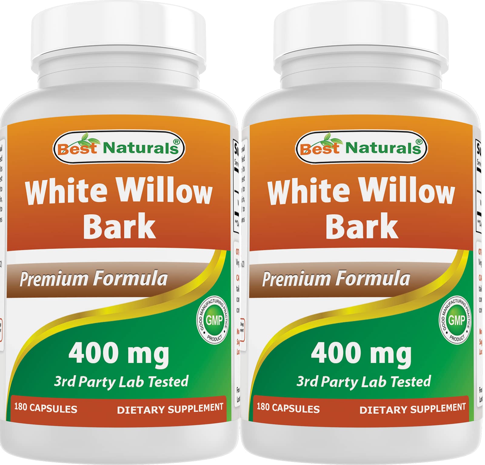 Best Naturals White Willow Bark 400 mg 180 Capsules (180 Count (Pack of 2)) Best NaturalsAu supplements