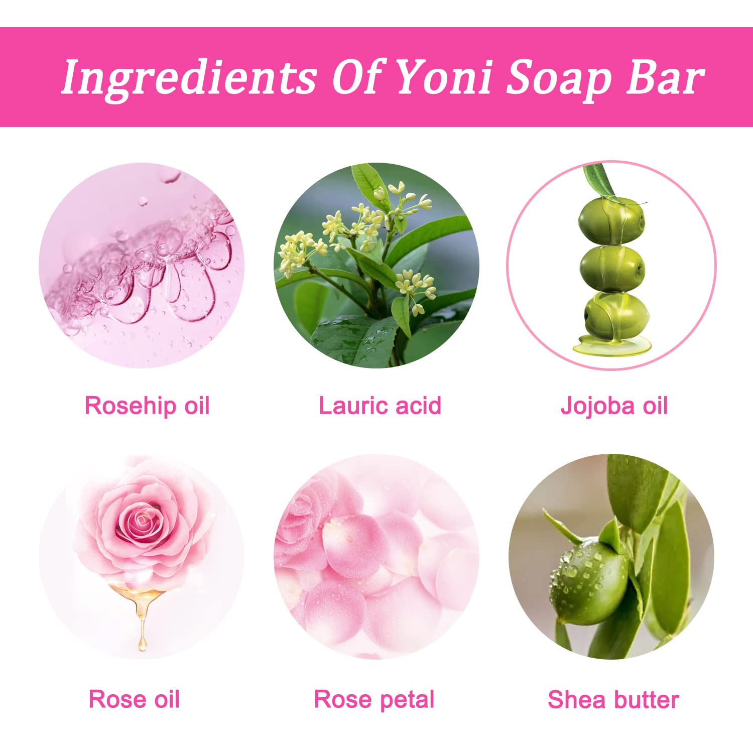 Yoni Soap Bars Vaginal Wash 2 PCS, 100% Natural Organic Yoni Bar Soap for Women Ph Balance Yoni BASSIAu supplements