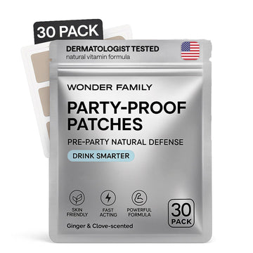 Recovery Patches for Men & Women – Grey Pack Morning Relief After Parties, Drinking & Nights Out – With B-Complex, Vitamins A C D E, Glutathione, Boswellia & Herbal Antioxidants – 30 Patches WONDER FAMILYAu supplements