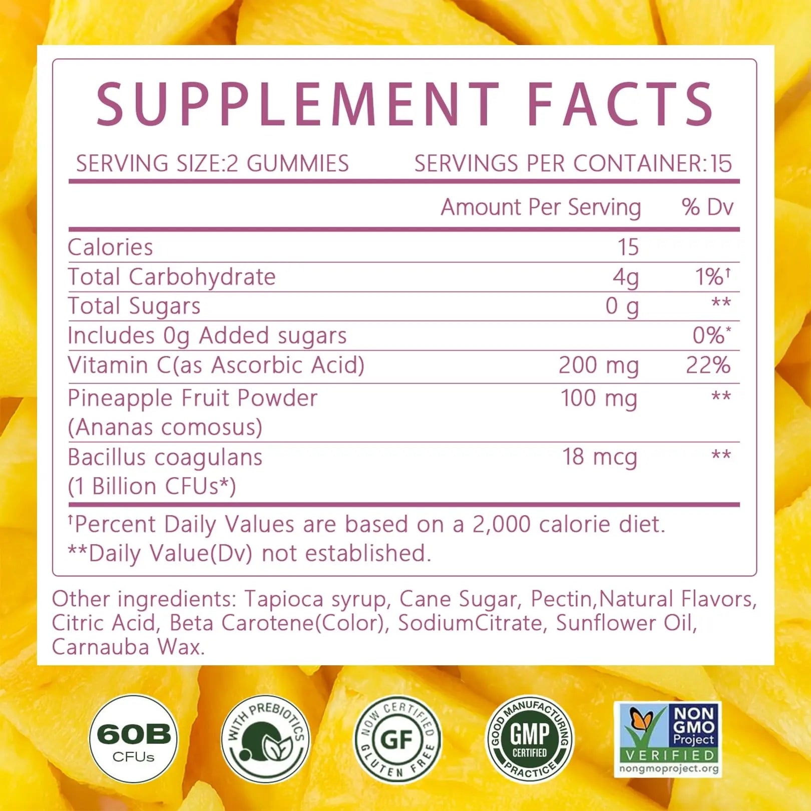 Montue Premium Diamond Feminine Balance Gummies-pH Balance with Prebiotics & Lactobacillus Probiotic Blend&Hawaiian Pineapple Immune Support,Vegan& Non-GMO（30 Gummies） MontueAu supplements