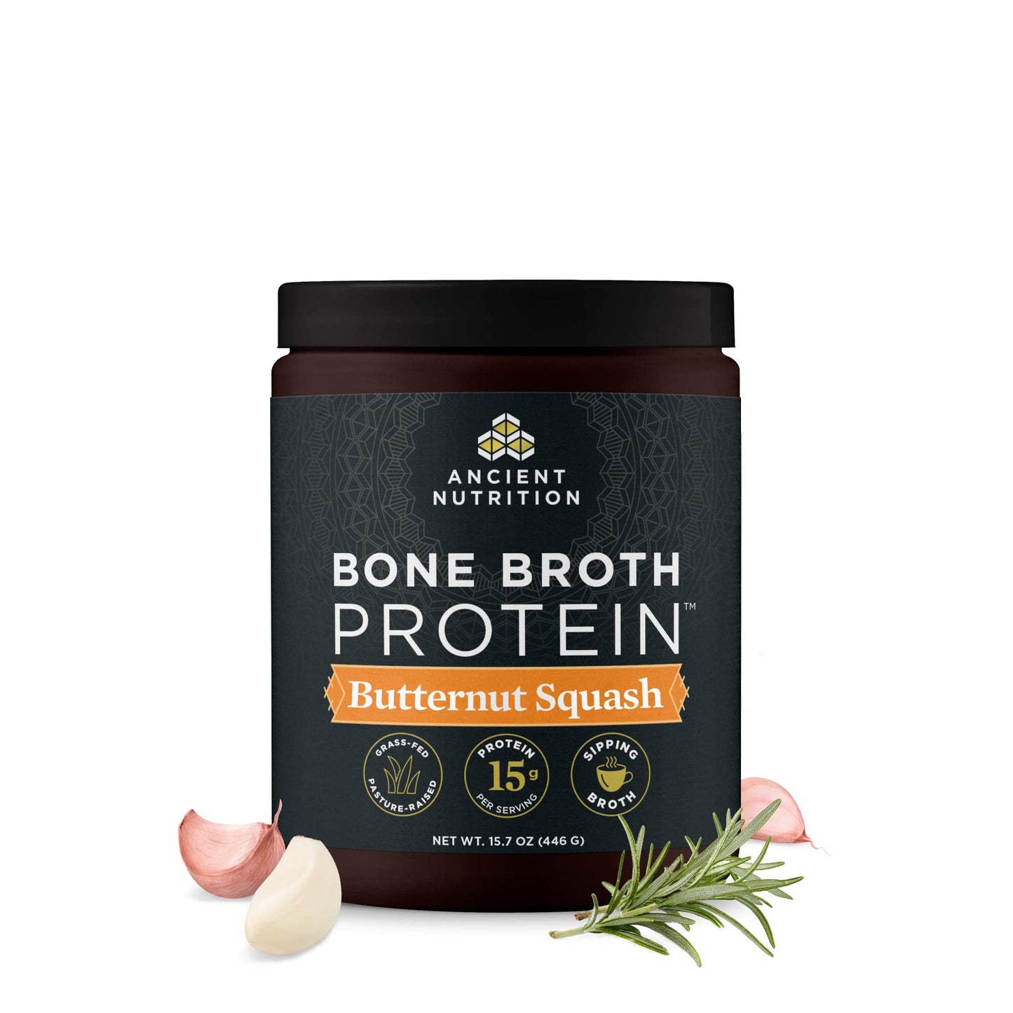 Ancient Nutrition Bone Broth Protein Powder, Chicken Soup, Grass-Fed Chicken Ancient NutritionUS supplements