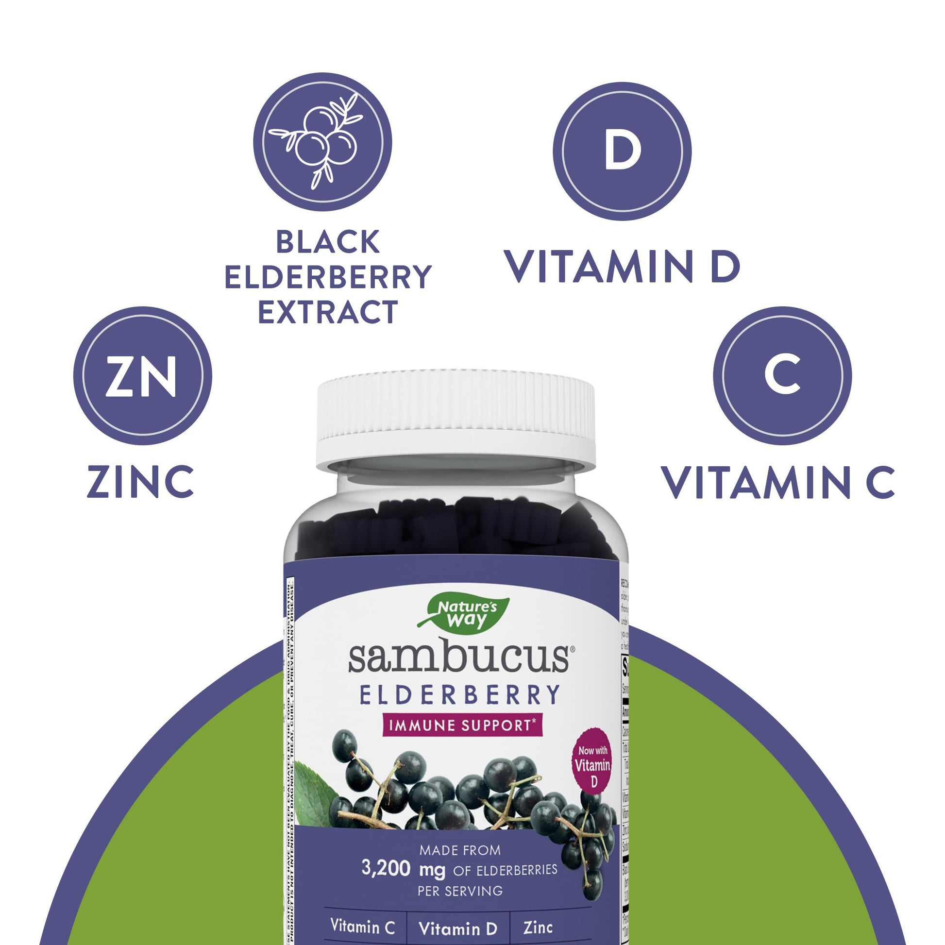 Nature's Way Sambucus Elderberry Gummies - Immune Support Supplement for Kids Nature's WayAu supplements
