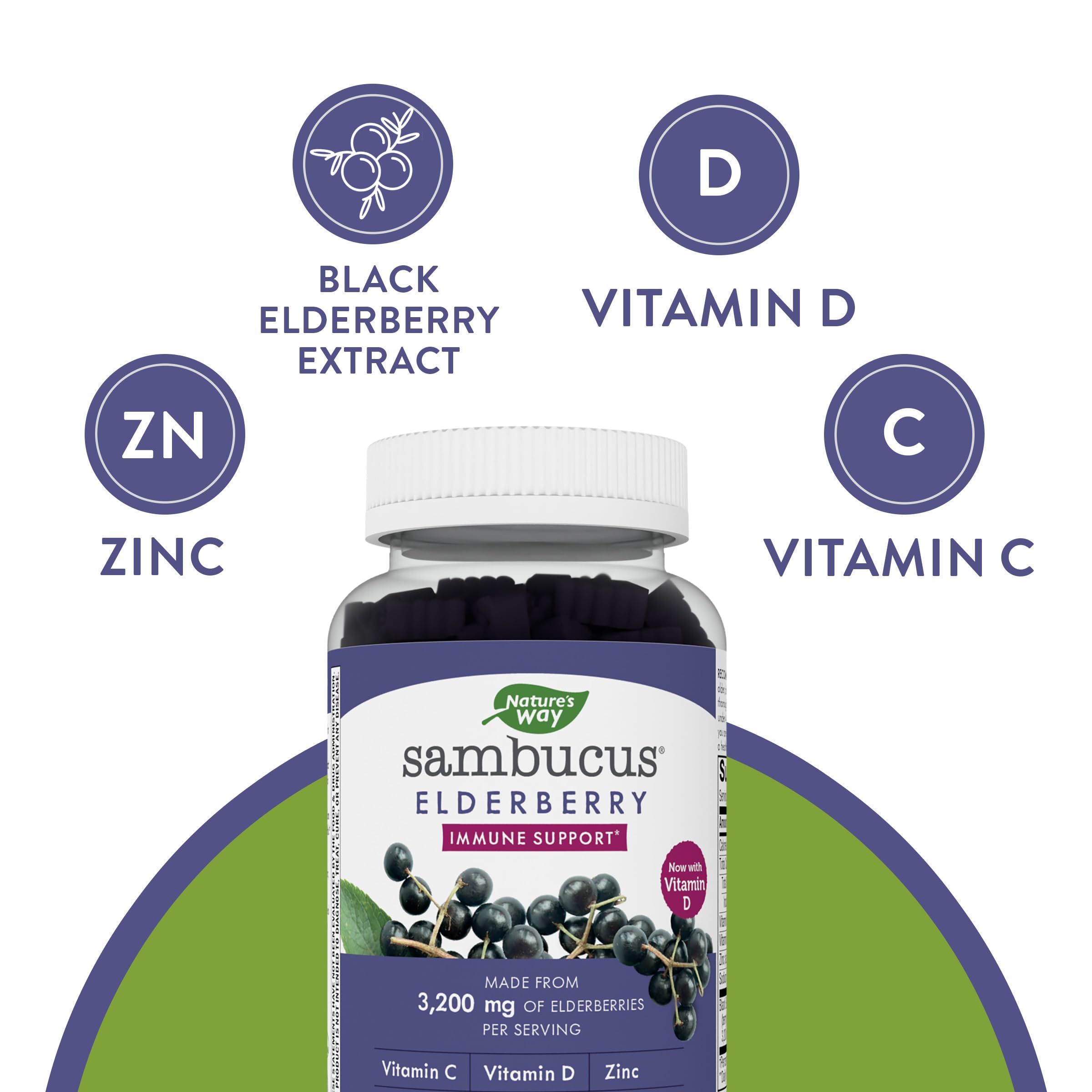 Nature's Way Sambucus Elderberry Gummies - Immune Support Supplement for Kids Nature's WayAu supplements
