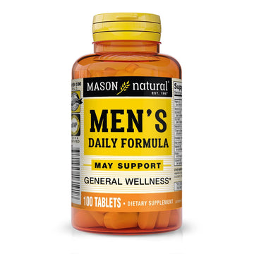 MASON NATURAL, Mens Daily Formula Equivalent to One a Day Mens Brand Tablets - 100 ea MASON NATURALAu supplements