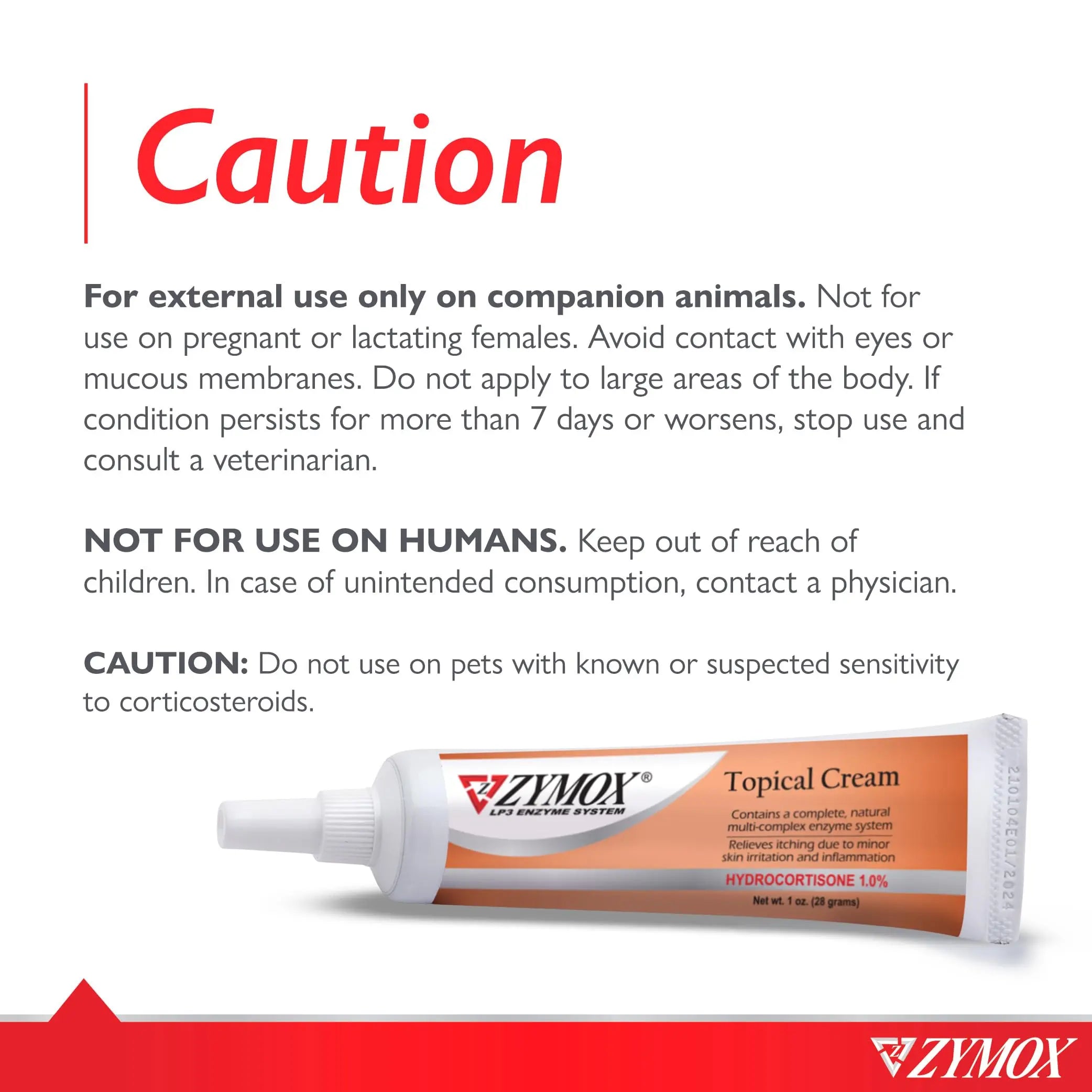 Zymox Veterinarian Strength Topical Cream with 1% Hydrocortisone for Dogs and Cats, 1oz Zymoxnz supplements