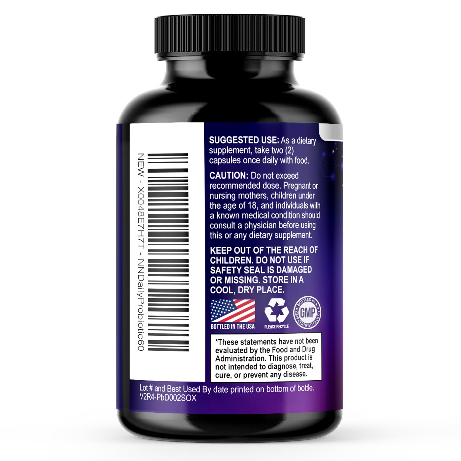 Probiotics 100 Billion CFU Per Serving - 10 Probiotic Strains & Prebiotics - Digestive Gut Health, Immune Support & Occasional Constipation, Gas & Bloating - Daily Supplement For Adults - 60 Capsules Nature's NutritionAu supplements