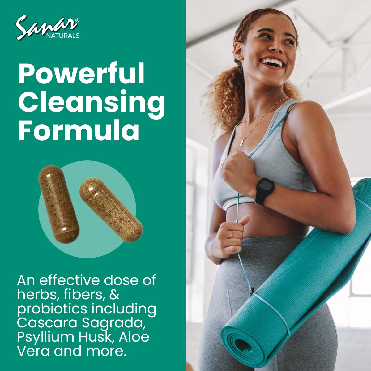 Sanar Naturals Colon Cleanser - Herbal Blend with Probiotics and Fibers - Digestive Health Sanar NaturalsAu supplements
