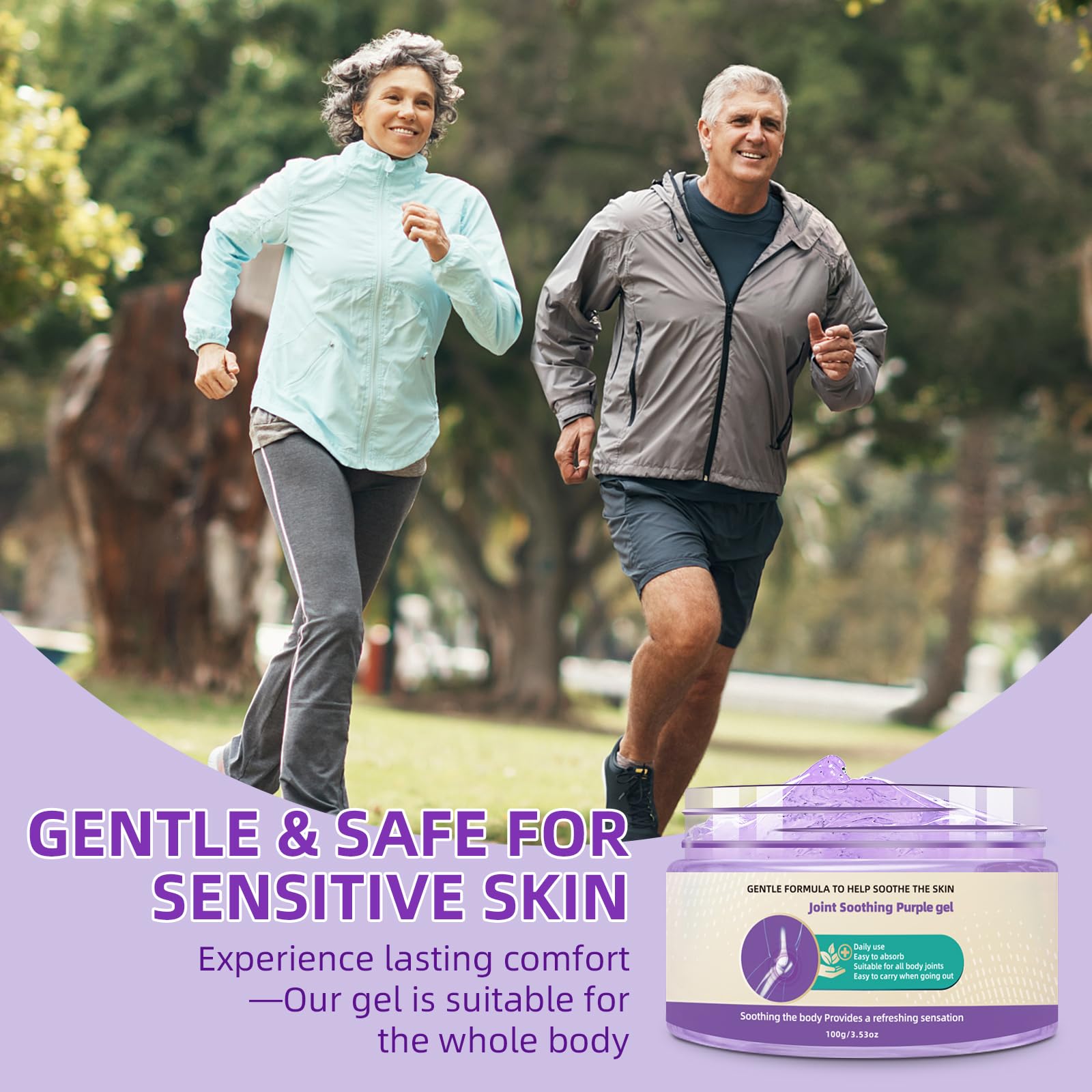 Nodfens Joint Pain Gel, Purple Relief Soothing Massage Cream for Knees, Neck, Feet, Hand Whole Body NodfensAu supplements