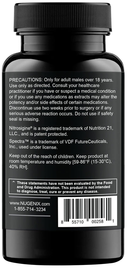 Nugenix Sexual Vitality Booster - Ultra Premium Performance Amplifier for Men - Nitric Oxide NugenixUS supplements